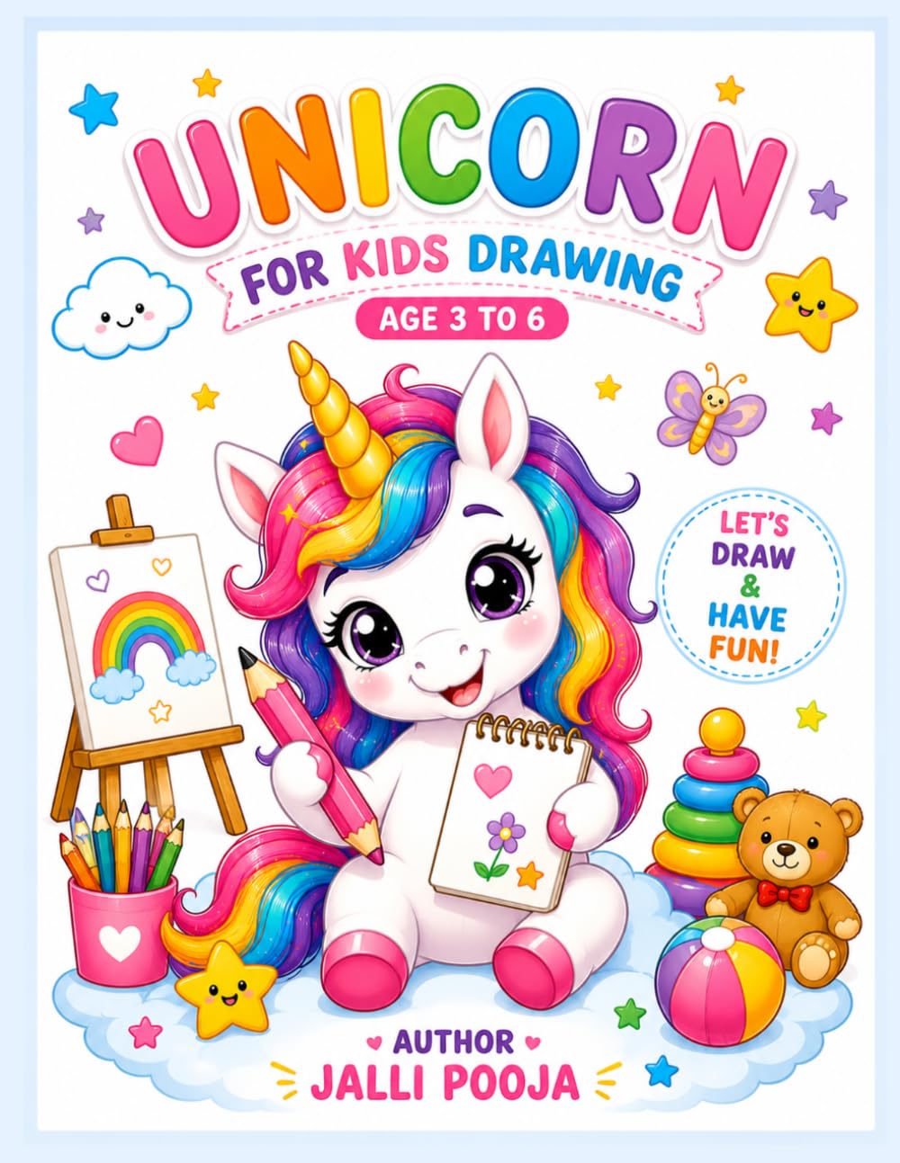 Unicorn Coloring Book for Kids Ages 3–6: Cute and Magical Unicorn Coloring Pages for Little Artists