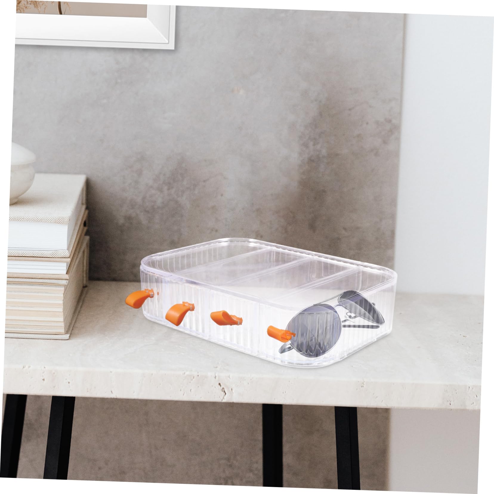 Organisateur de Lunettes de Soleil Acrylique Boîte de Rangement Transparent pour Affichage et Protection des Lunettes pour Maison et Magasin