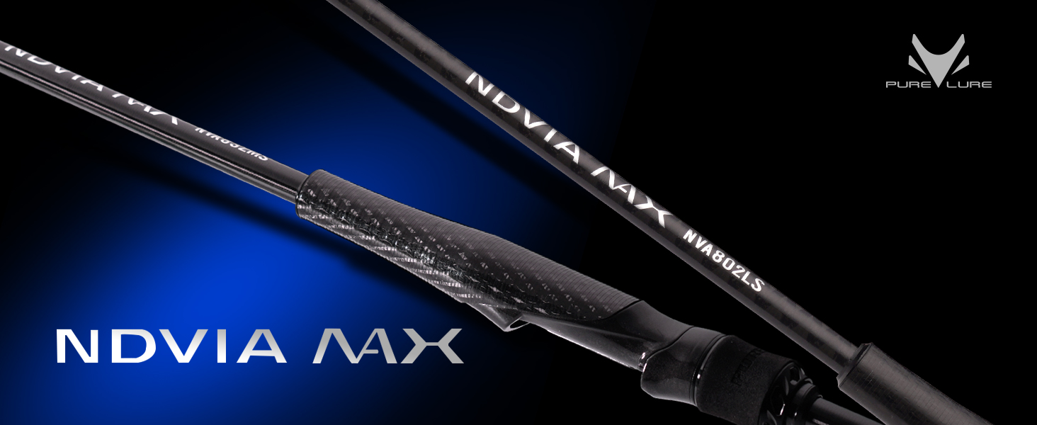 ロッド purelure ndvia max nva766mls PURELURE NDVIA MAX Ajing Fishing Rod 8' - Light Spinning Rod Fast