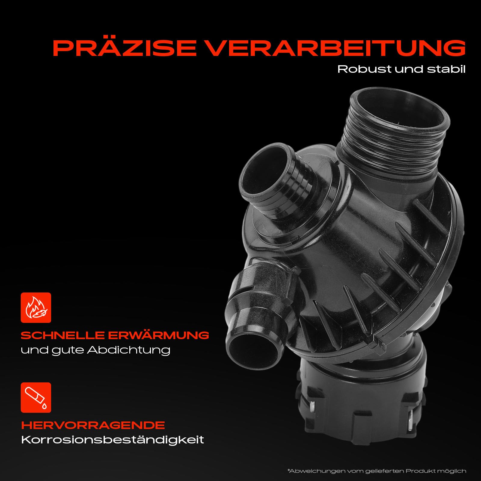 Frankberg Termostato del liquido di raffreddamento con guarnizione 103°C | V20991303; Compatibile con: 3 Gran Turismo F34, 4 Gran Coupé F36, Serie 1 F21, 2 Coupé F22 F87, 4 Cabriolet F33 F83