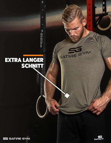 Satire Gym - T-Shirt Slim Fit Homme pour Fitness – T-Shirt de Musculation Homme pour la Gym et Le Fitness - 5
