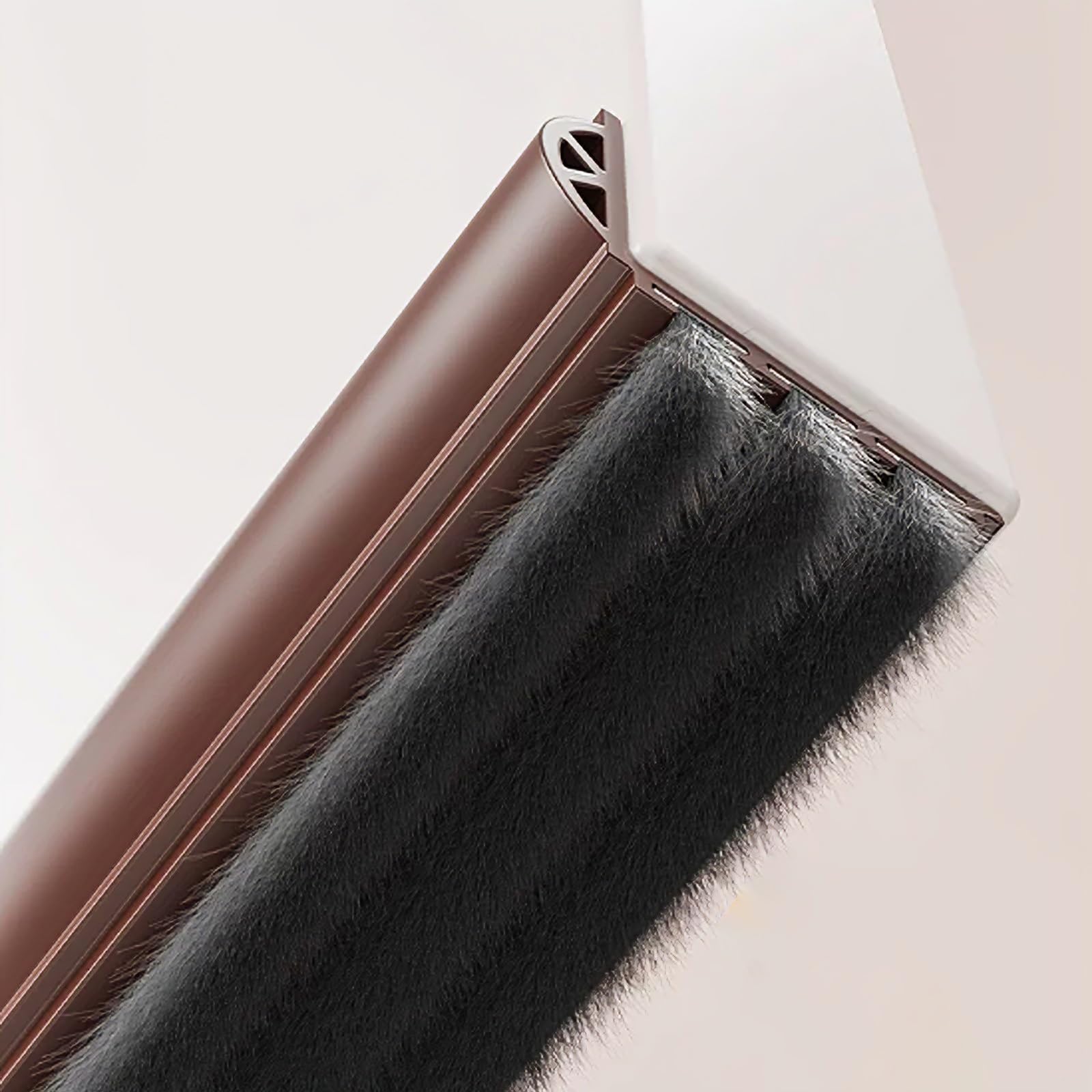 Paraspifferi per Porte Tappi antispiffero per porta in PVC per parte inferiore della porta, Tappi antirumore sotto la porta per ufficio domestico 1 2 5 8 12 pezzi, Riducono la riduzione(Brown,5pcs)