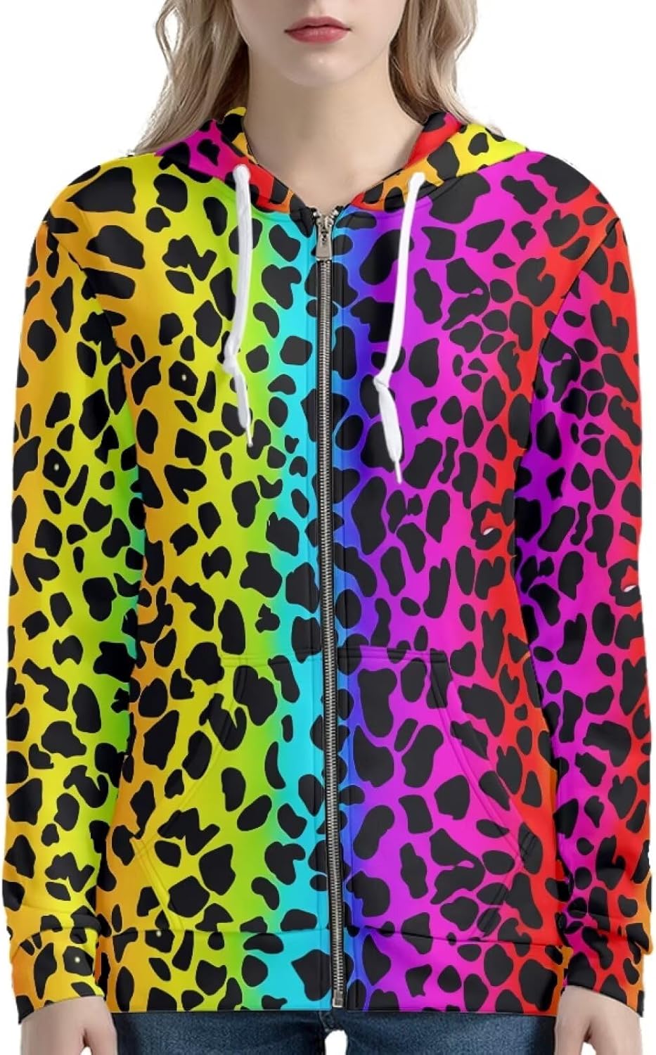 Womens Hoodies Zip Up Lightweight Long Sleeve Thin Hooded Sweathsirt Trendy Jacket