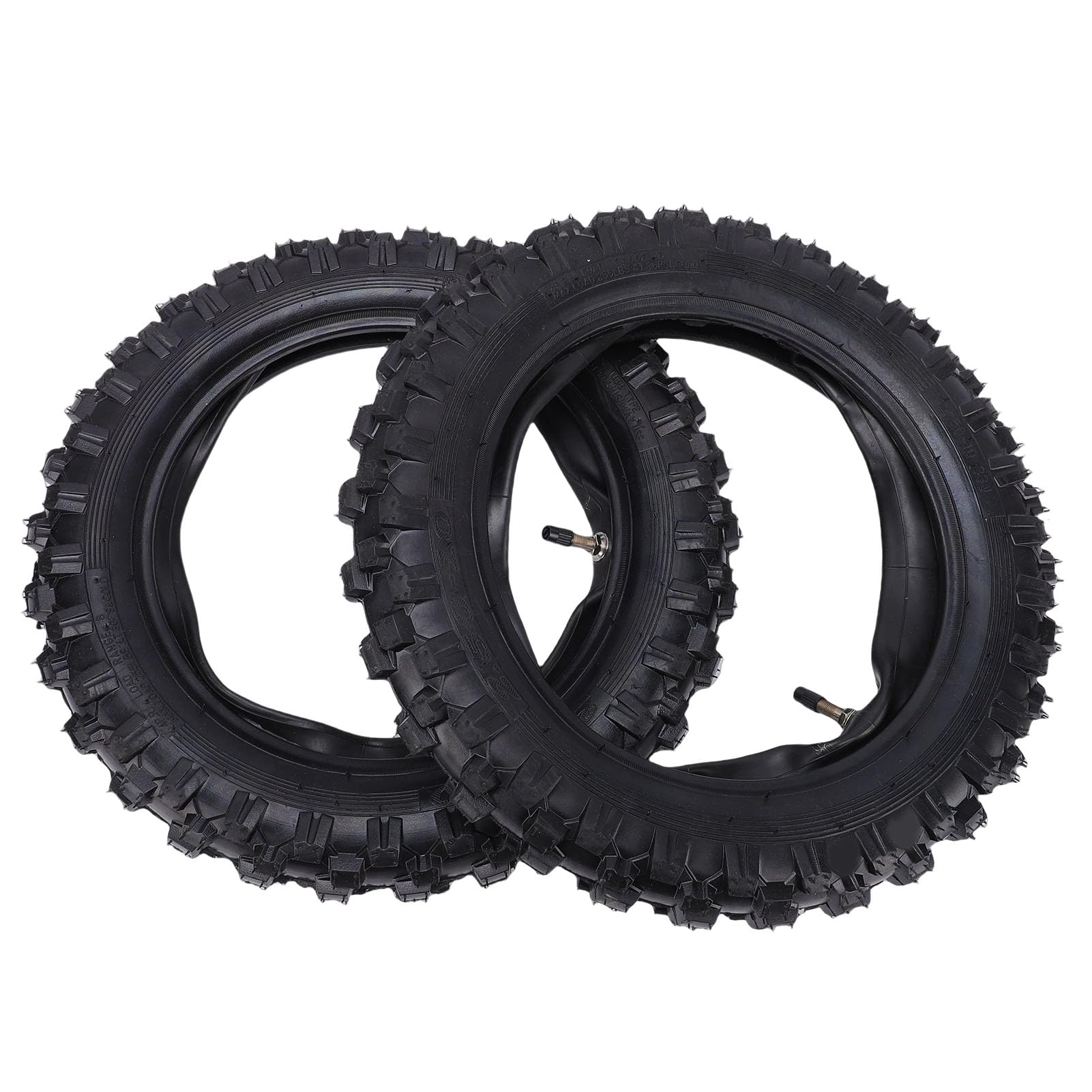 Akozon Juego de Neumáticos y Tubos Interiores Todoterreno de 25-10 Pulgadas, Repuesto para Moto de Cross DRZ70 JR50, Neumáticos de 250-10 Pulgadas, Tubo Interior 25/275-10