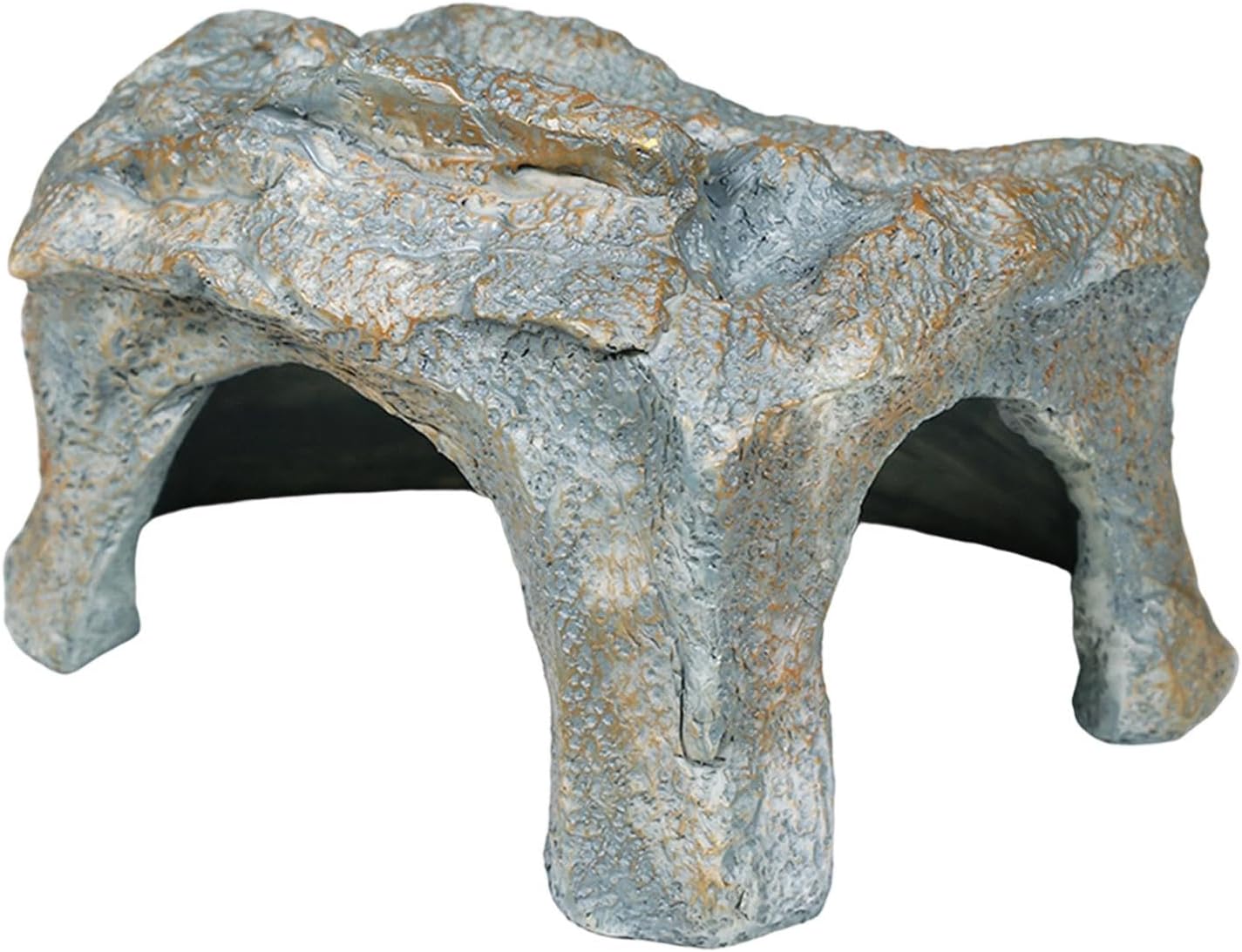 Reptiles Hideout Fish Tank Decoration Accessory Shelter Resin Basking Aquarium Fake Rock Cave for Betta Fish Leopard Gecko