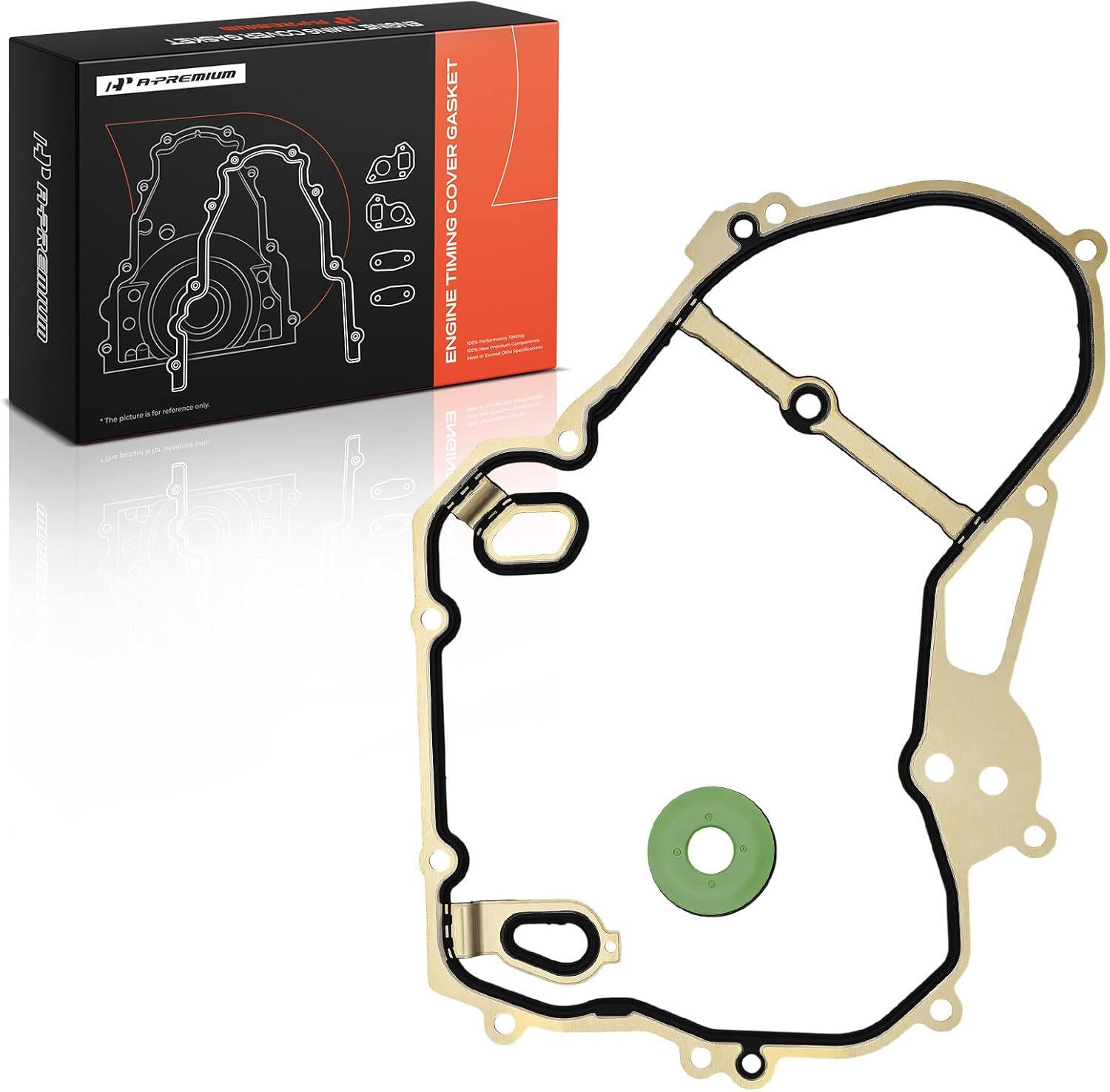 A-Premium Engine Timing Cover Gasket Set Compatible with Chevrolet Equinox, Malibu, Impala, HHR, Cobalt, Captiva Sport & GMC Terrain & Buick LaCrosse, Verano, Regal, Allure & Pontiac & Saturn