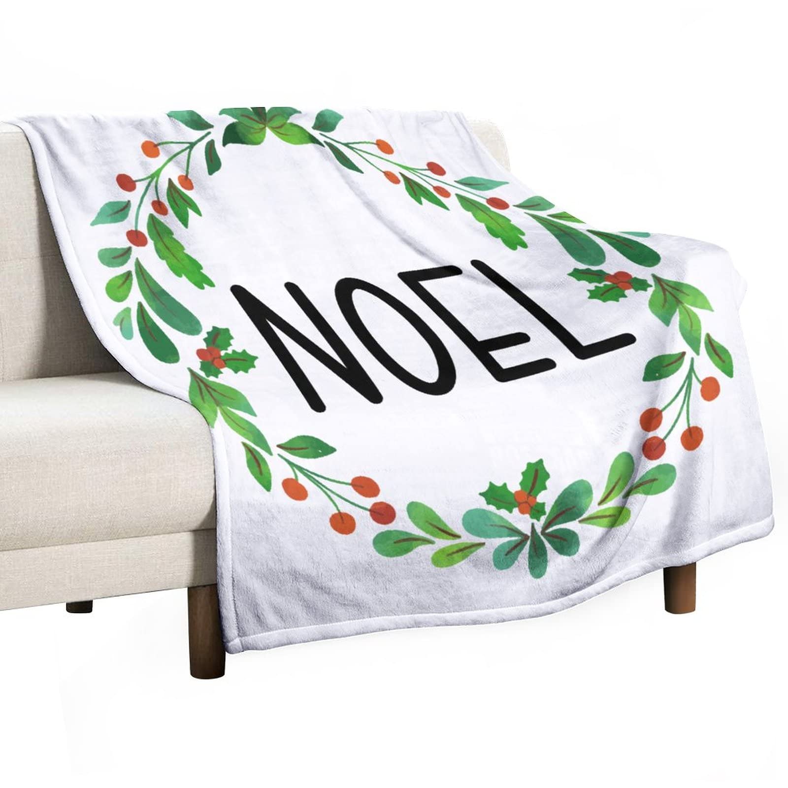 Couverture flanelle de Noël haut de gamme 130x150cm au toucher super doux