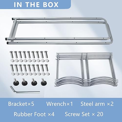Miniatura 3 de Soporte para botellas de agua de 5 galones (negro), soporte para jarra de agua de 5 niveles para 10 botellas, 5 bandejas, organizador de jarra de