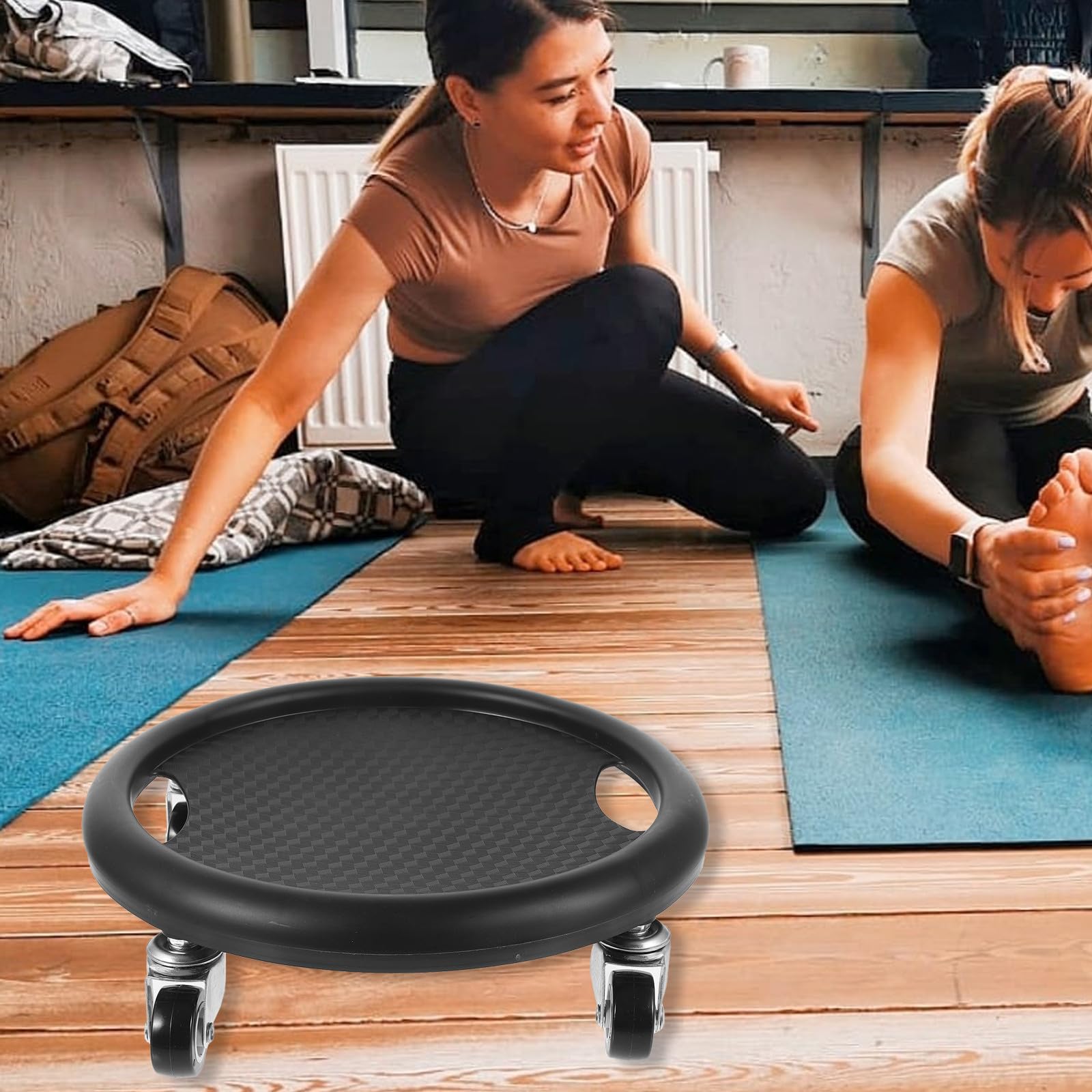 Discos Deslizantes para Ejercicio Abdominal Almohadilla, Equipo de Fitness Portátil y Silencioso, Disco Abdominal Negro Tamaño Mediano para Entrenamiento en Casa y Color Aleatorio