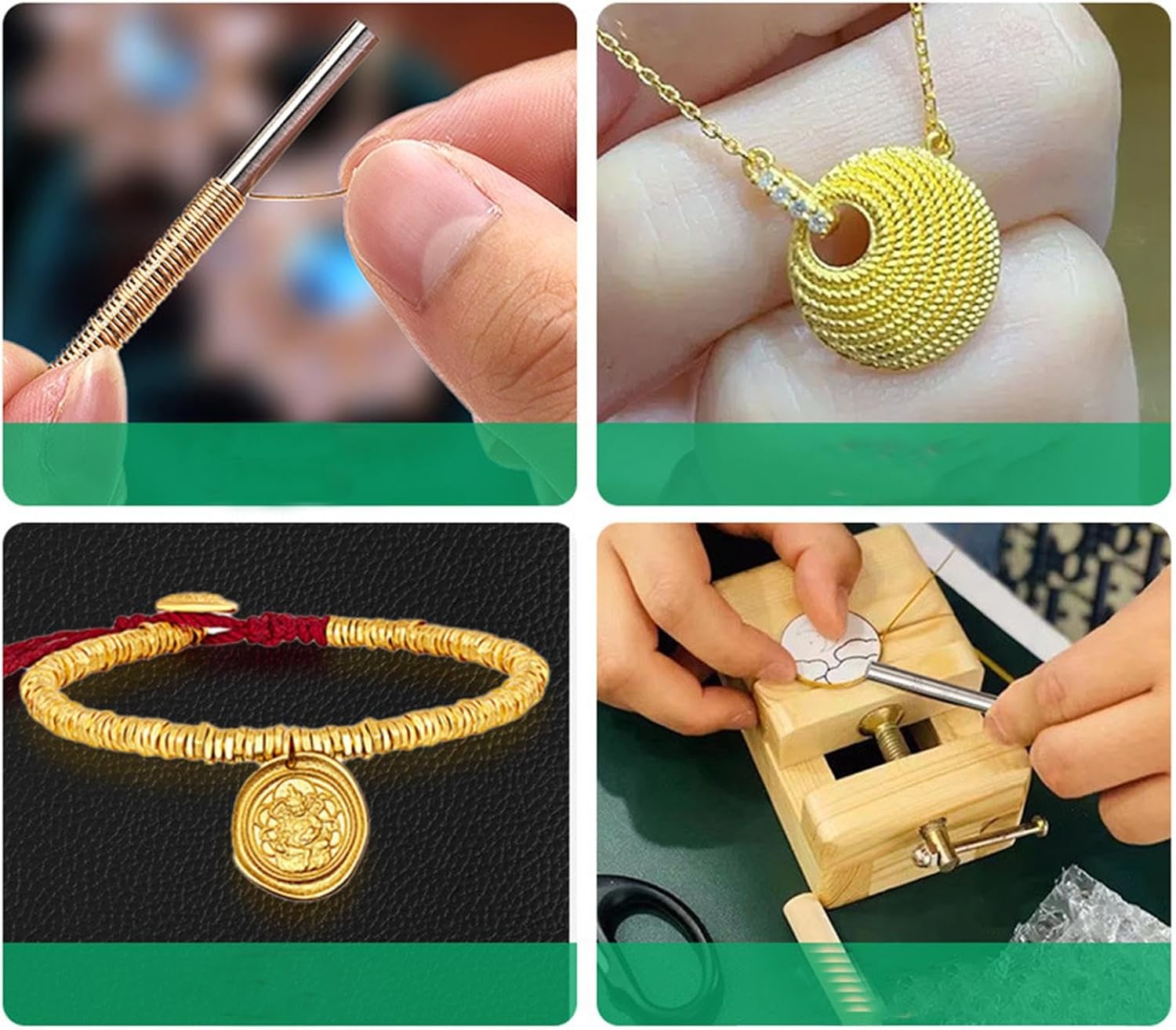 CALANDIS™ Jewelry Wire Coiling Tool Wire Rounder for Hobbies Bracelets Crafts Projects 20pcs | Jewelry Making Tool Sets | Beading & Jewelry Making Tools | Beads & Jewelry Making