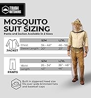 Vista 5 de Chaqueta, capucha y pantalones protectores de insectos. Ropa de malla repelente de mosquitos para hombres y mujeres. Traje de malla a prueba