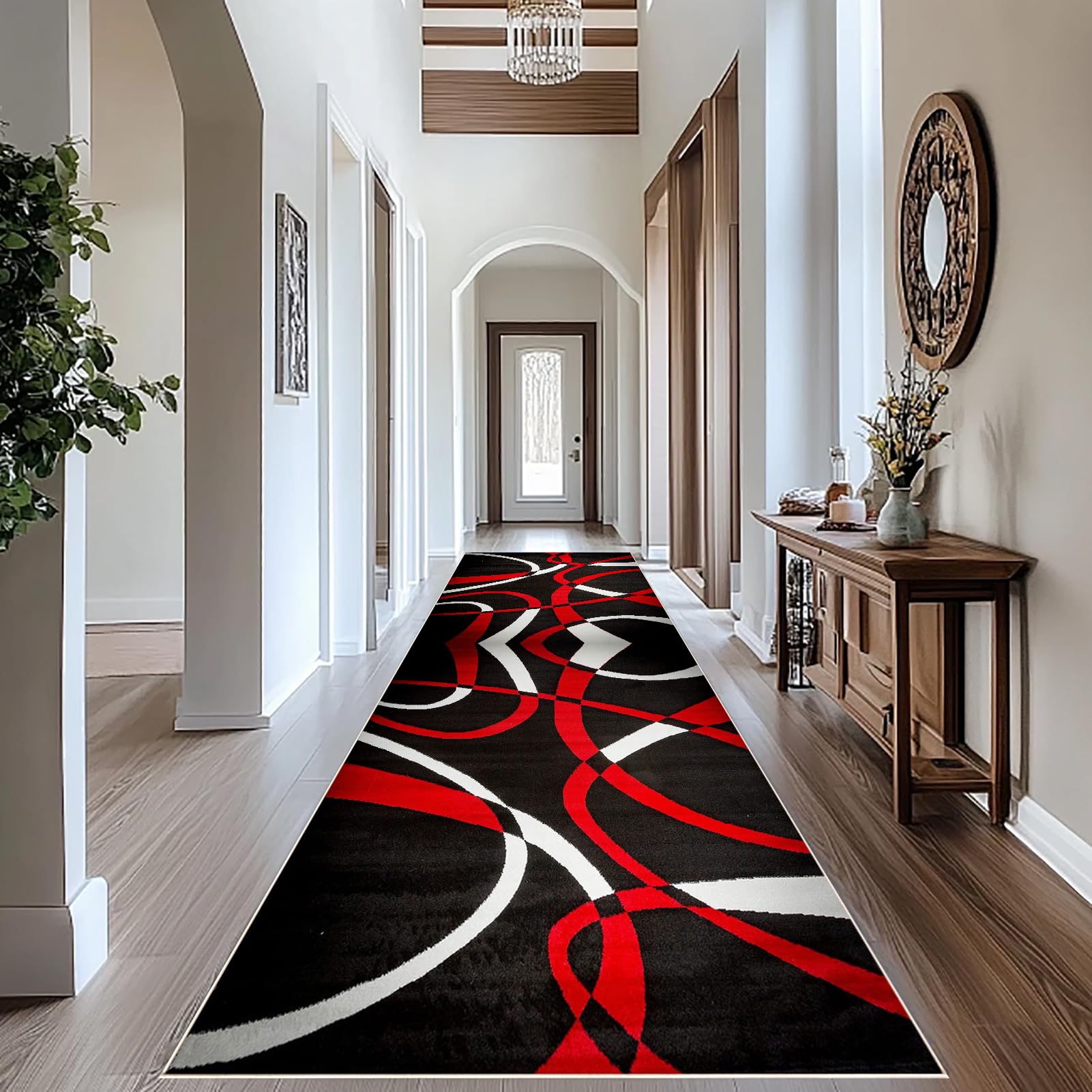 Rug Runners for Hallway Non Slip Carpet Runners for Hallways Long Kitchen Rug Washable Hall Runner mat 40 x 80 cm Area Rug Absorbent Carpet Floor Mat Narrow Corridor Rug Runner for Entrance Stair