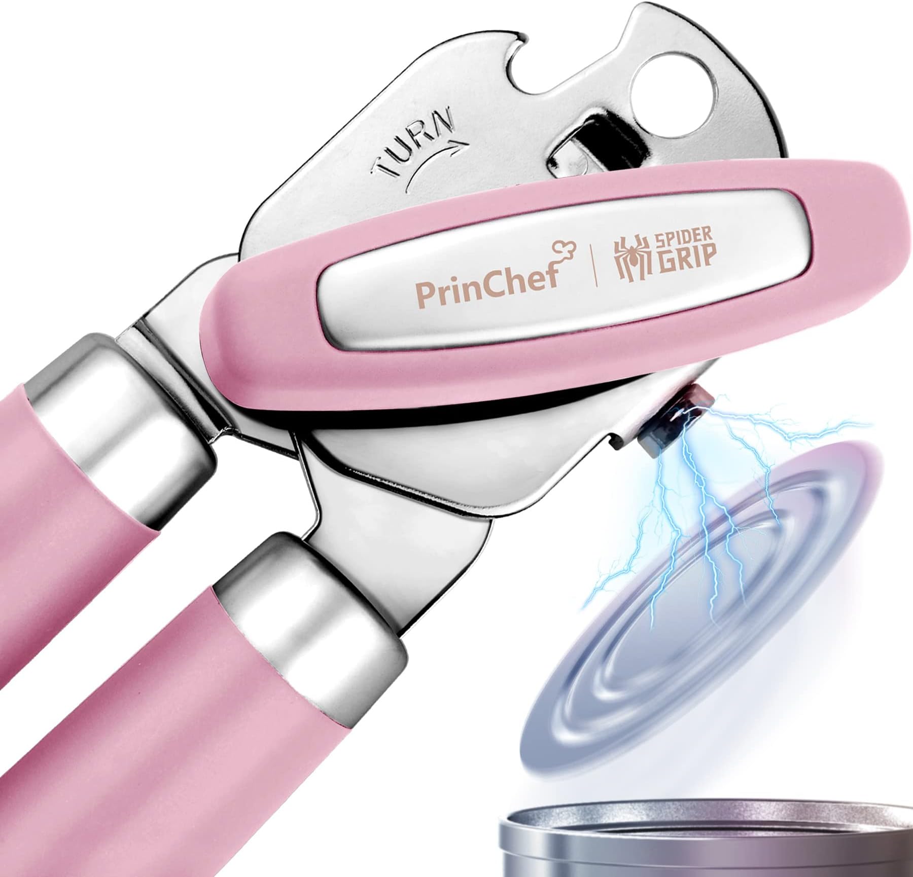 ZYLISS MagiCan Manual Can Opener with Lid Release Red