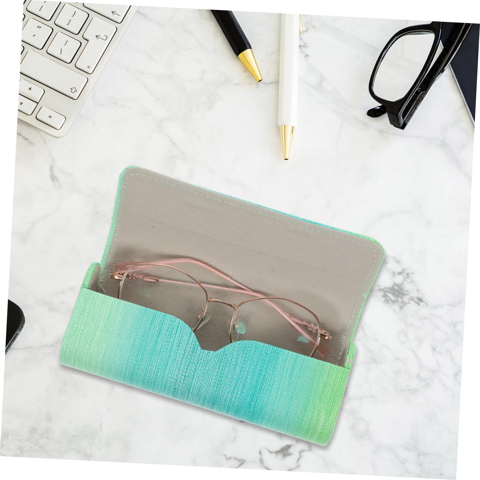 Homoyoyo Caja De Almacenamiento De Gafas Llevar Gafas De Protección Bolsa De Gato Estuche Para Anteojos Lentes Ojo De Vidrio Casos Titular De Gafas Pu