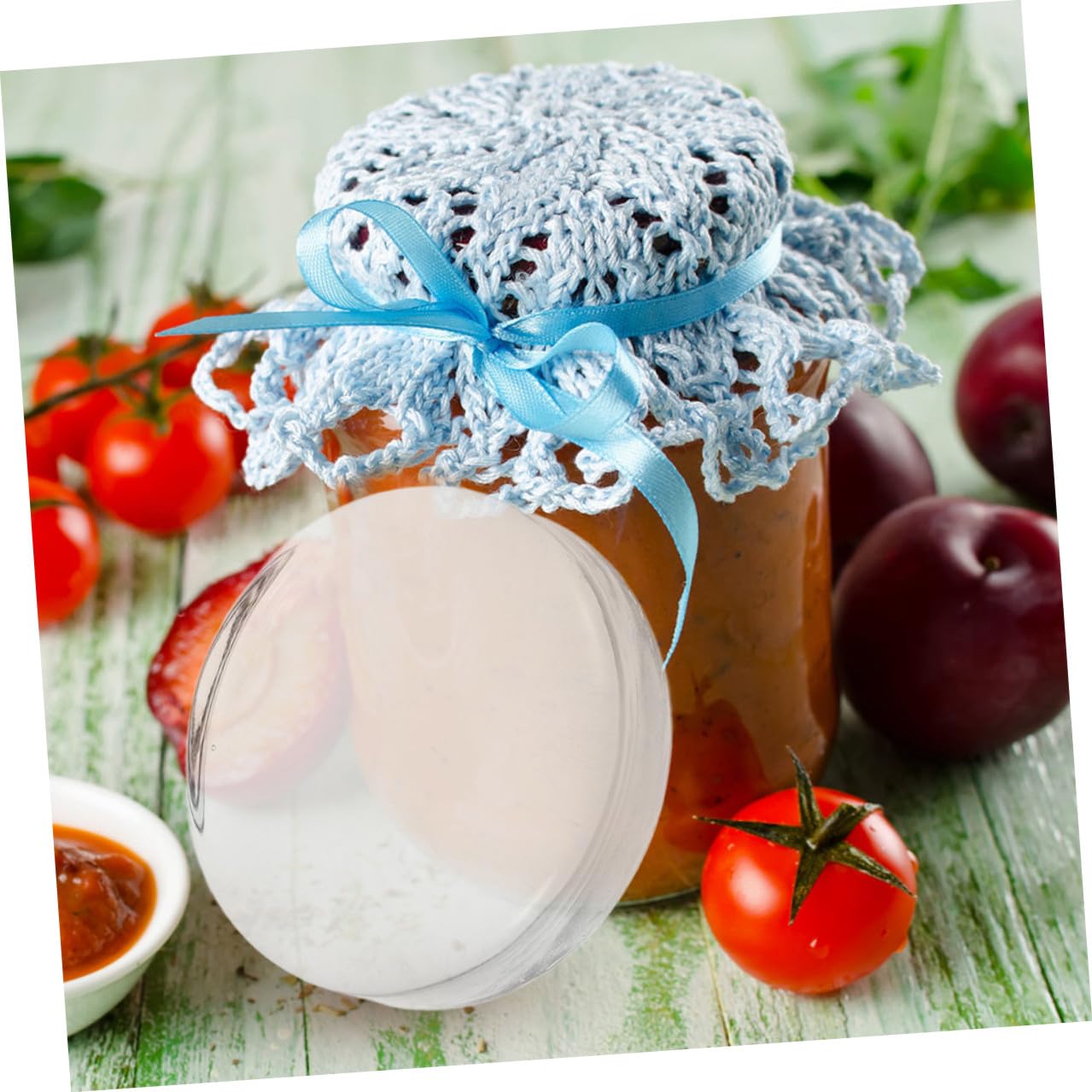 4 Stück Teiliges Glas Gärgewichte für Einmachgläser Robustes Fermentationsgewicht für Kimchi Sauerkraut Pickles Einfach zu Reinigen Vielseitig für Heim Profiküchen Geeignet