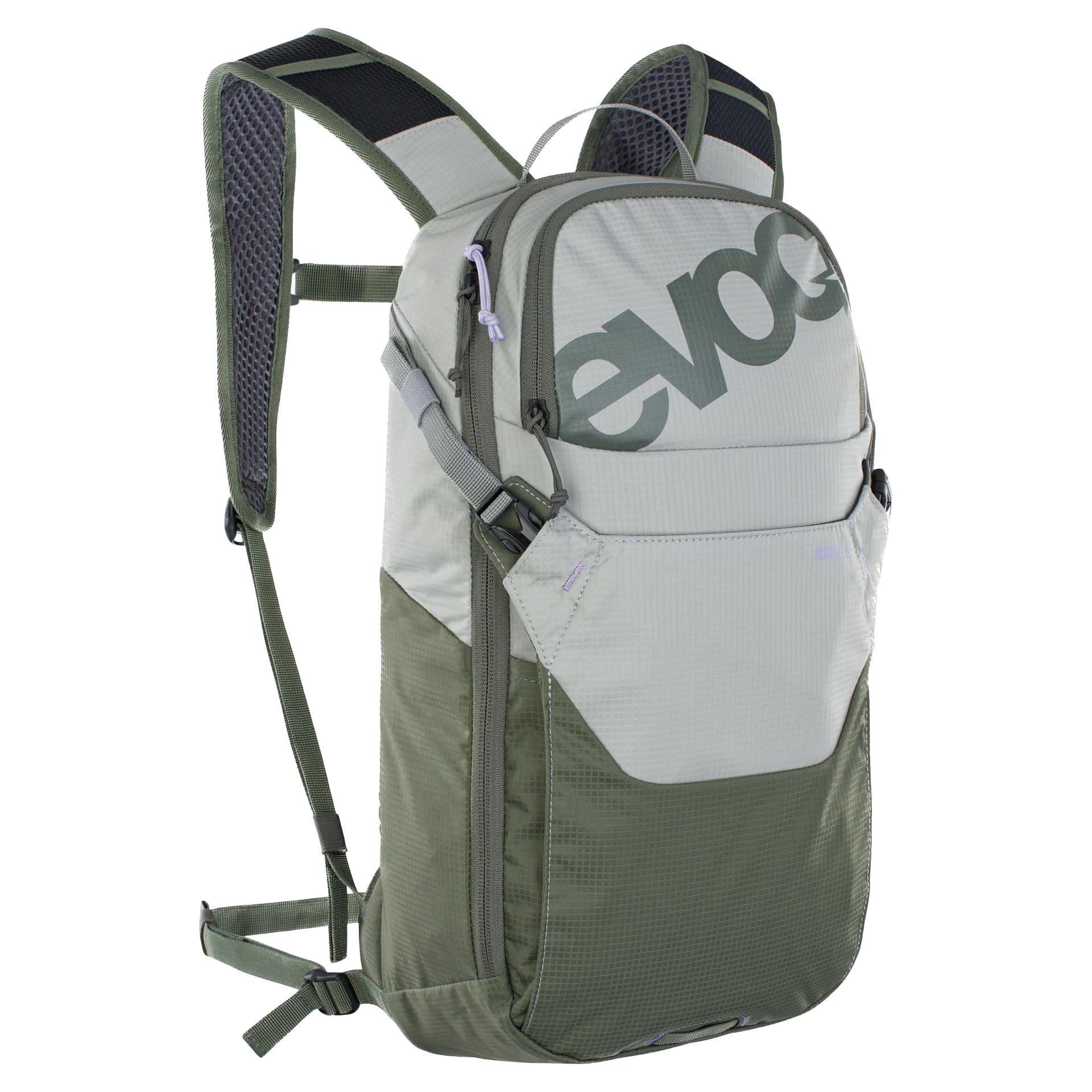 Evoc Stone/Dark Olive Ride Performance Backpack 8L + 2L Bladder - / / 8 Litre