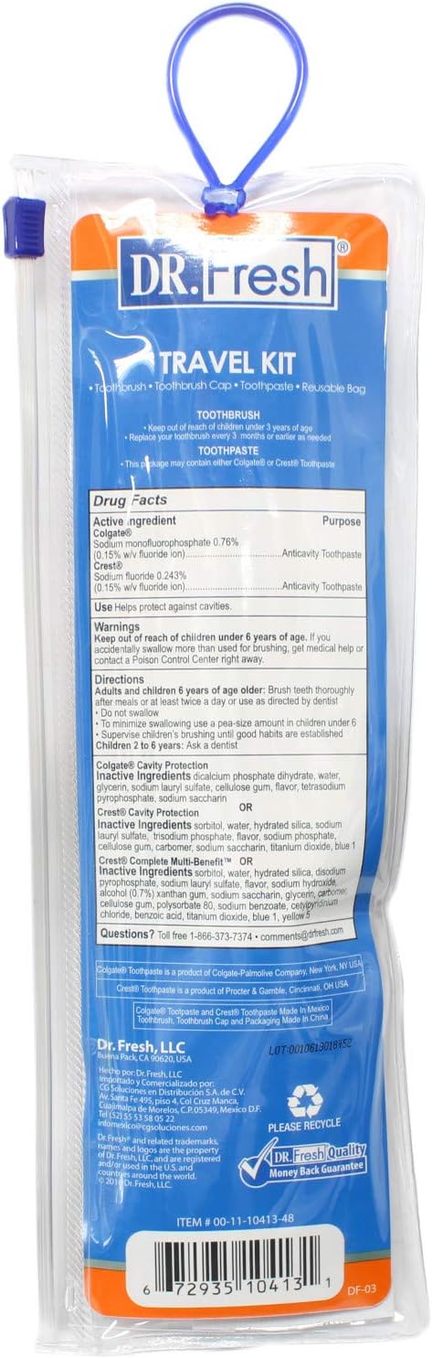 Dr. Fresh Toothbrush on the Go Travel Kit