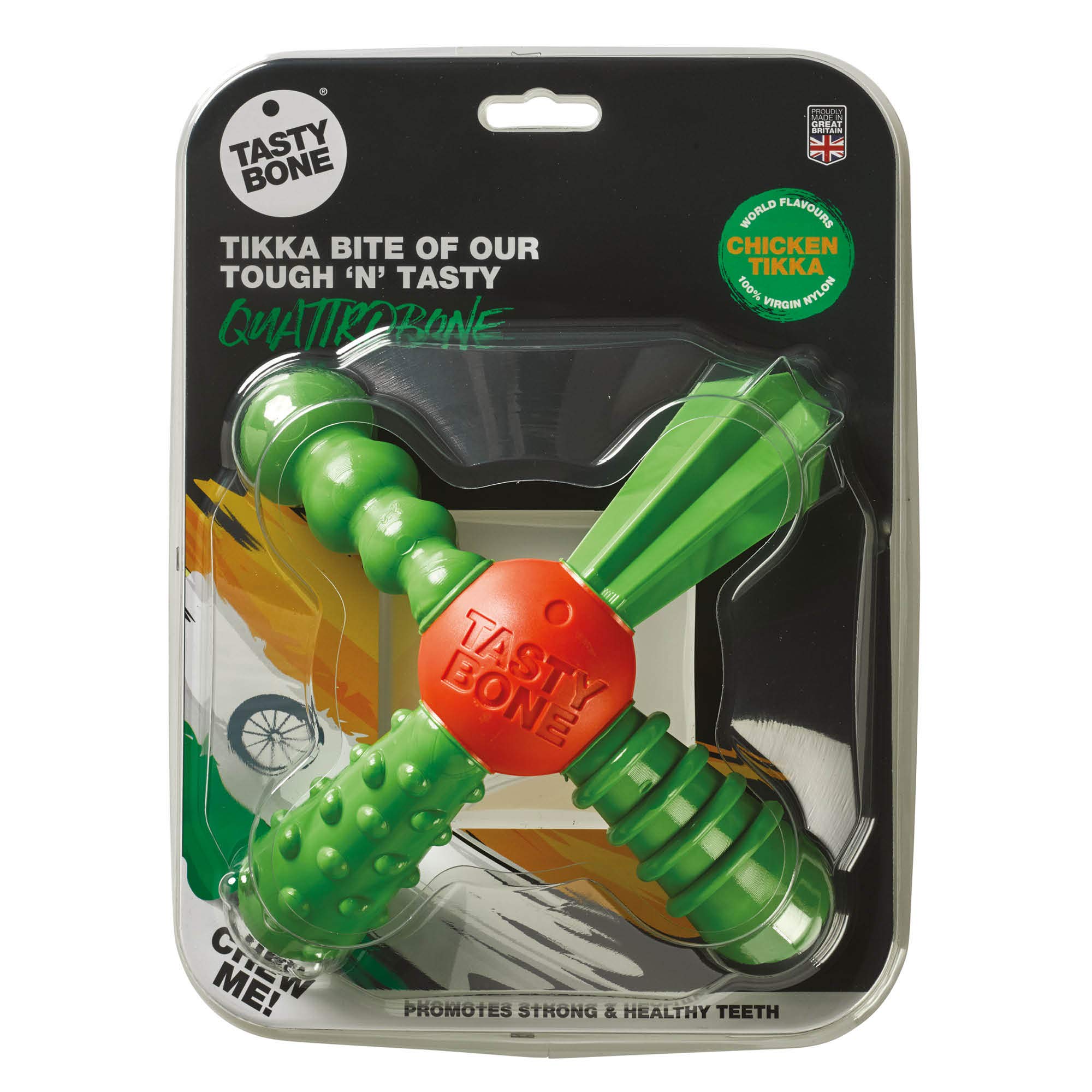 Tasty Bone QuattroBone | Nylon Dog Chew for Large Dogs
