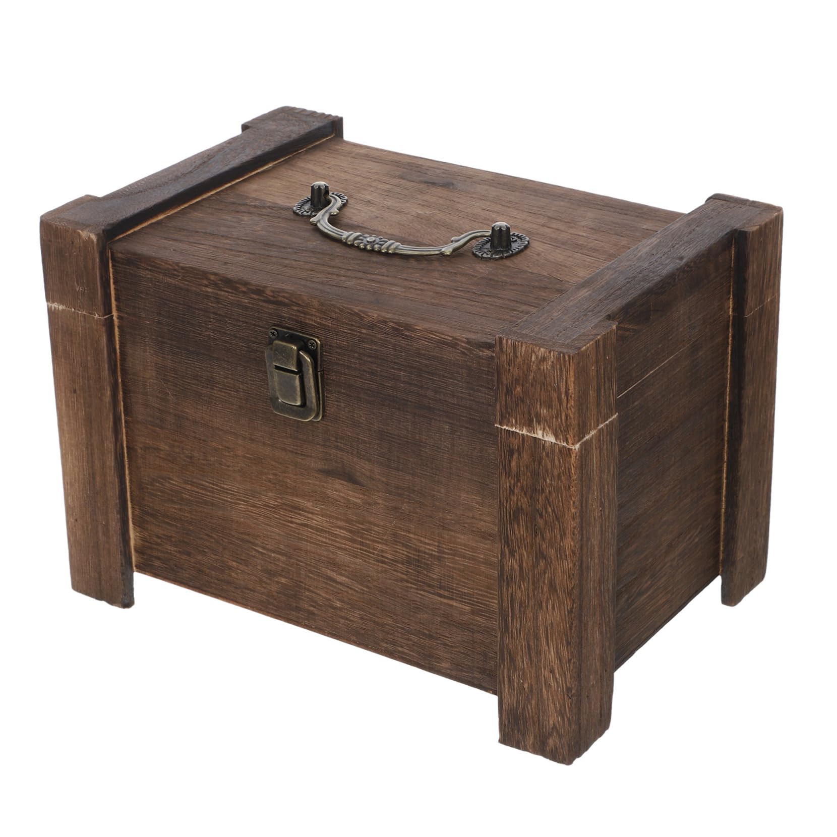Homoyoyo Wooden Tea Storage Box for Countertop Small Pine Wood Tea Bag Holder Organizer