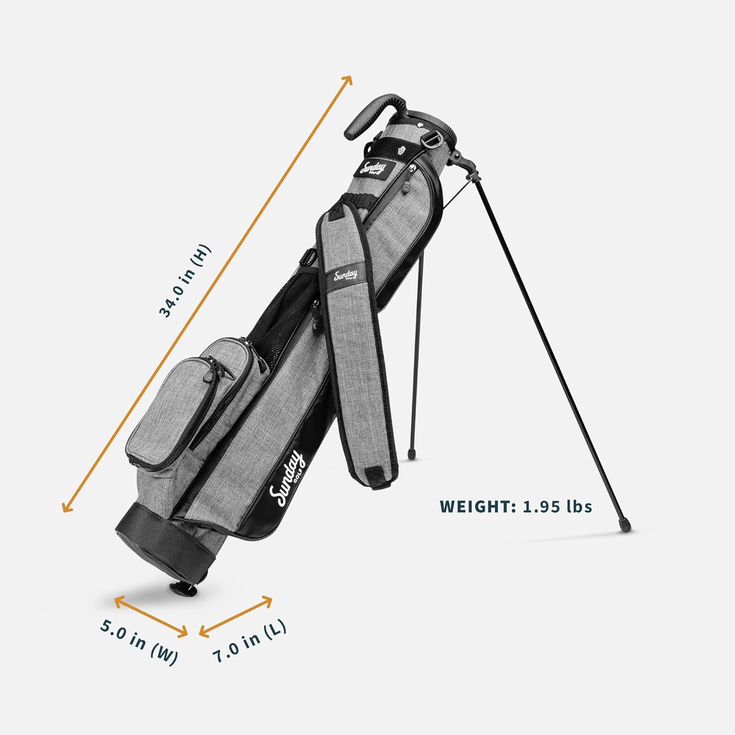 The Original Sunday Golf Loma Bag – Lightweight Golf Bag with Strap & Stand, Easy to Carry Pitch n Putt Stand Bag for Driving Range, Par 3 & Executive Courses, 31 Inches - Image 3