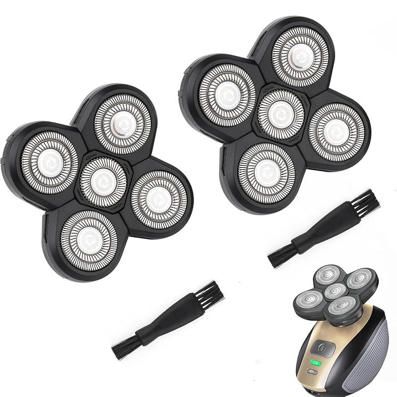 Cabeças de reposição YLCLIPDRIVE para barbeador elétrico, 5 lâminas, pacote com 2