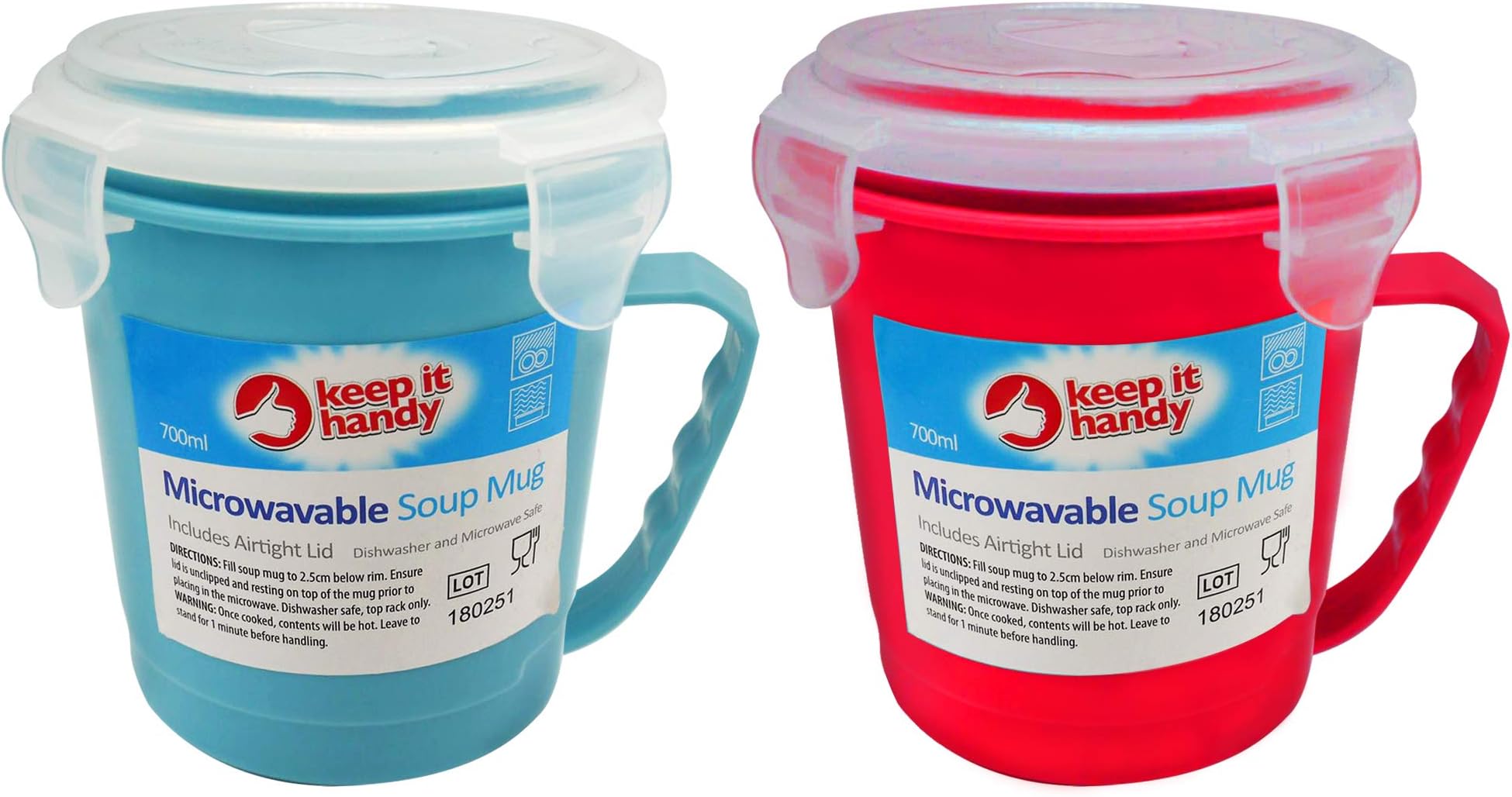 2pk Microwavable Soup Mugs