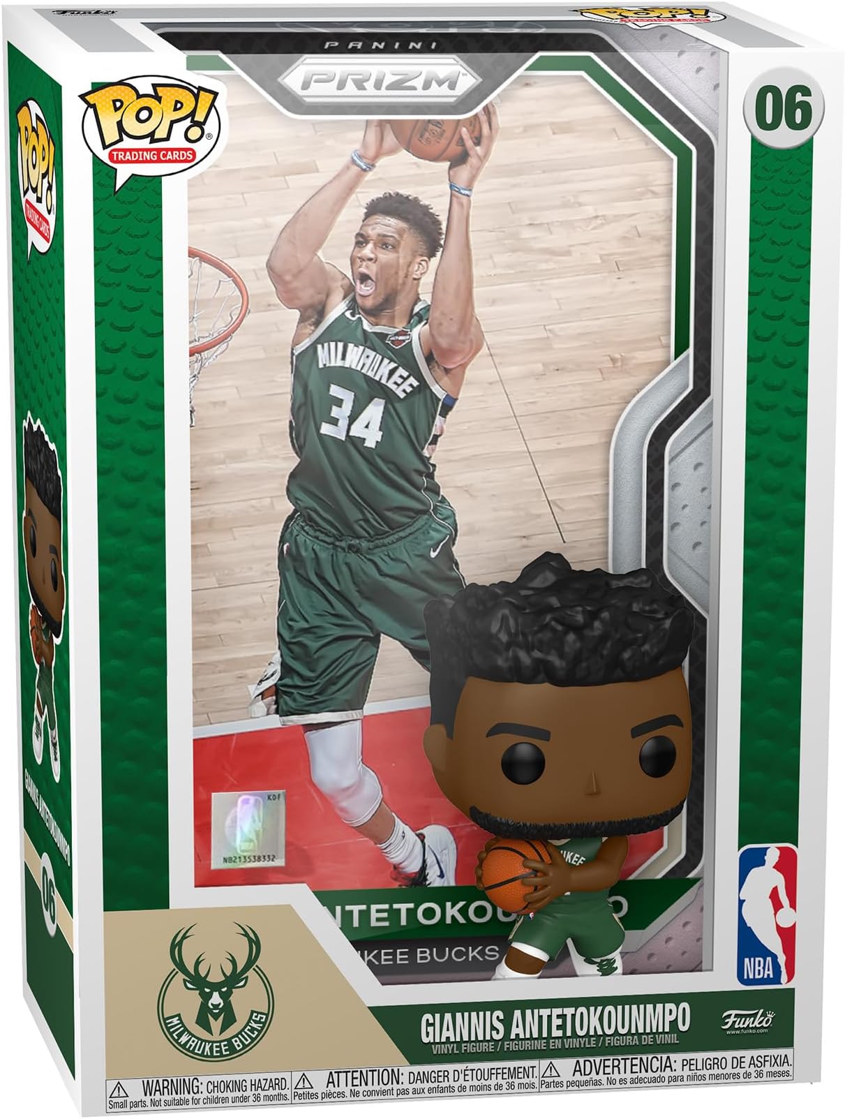 Funko Pop! Trading Cards: Giannis Antetokounmpo - NBA - Collectable Vinyl Figure - Gift Idea - Official Merchandise - Toys for Kids & Adults - Sports Fans - Model Figure for Collectors and Display