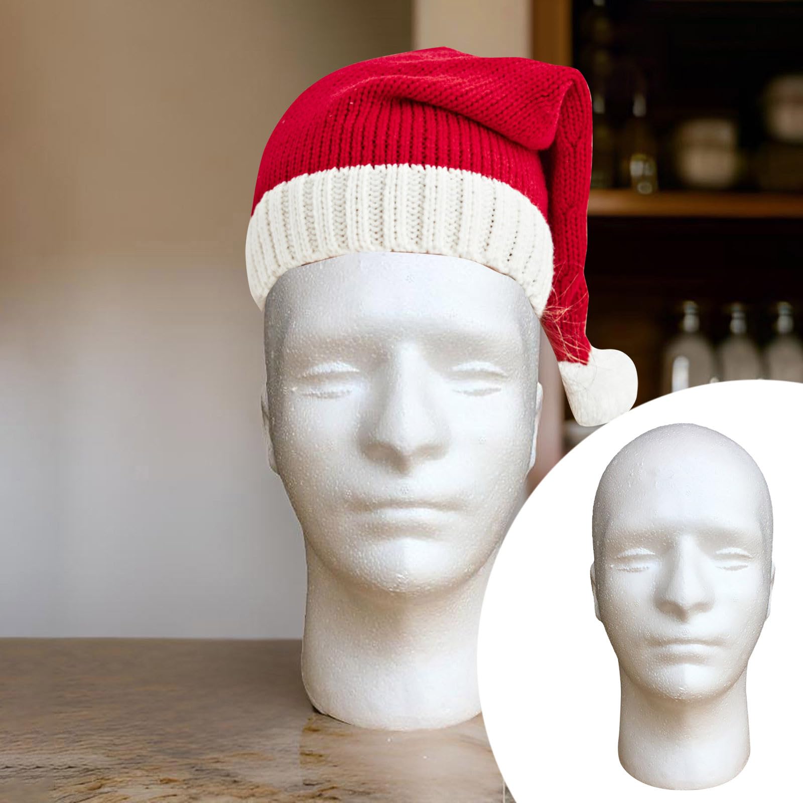 Tête De Mannequin En Mousse Pour Femme Et Homme, Modèle Chapeau