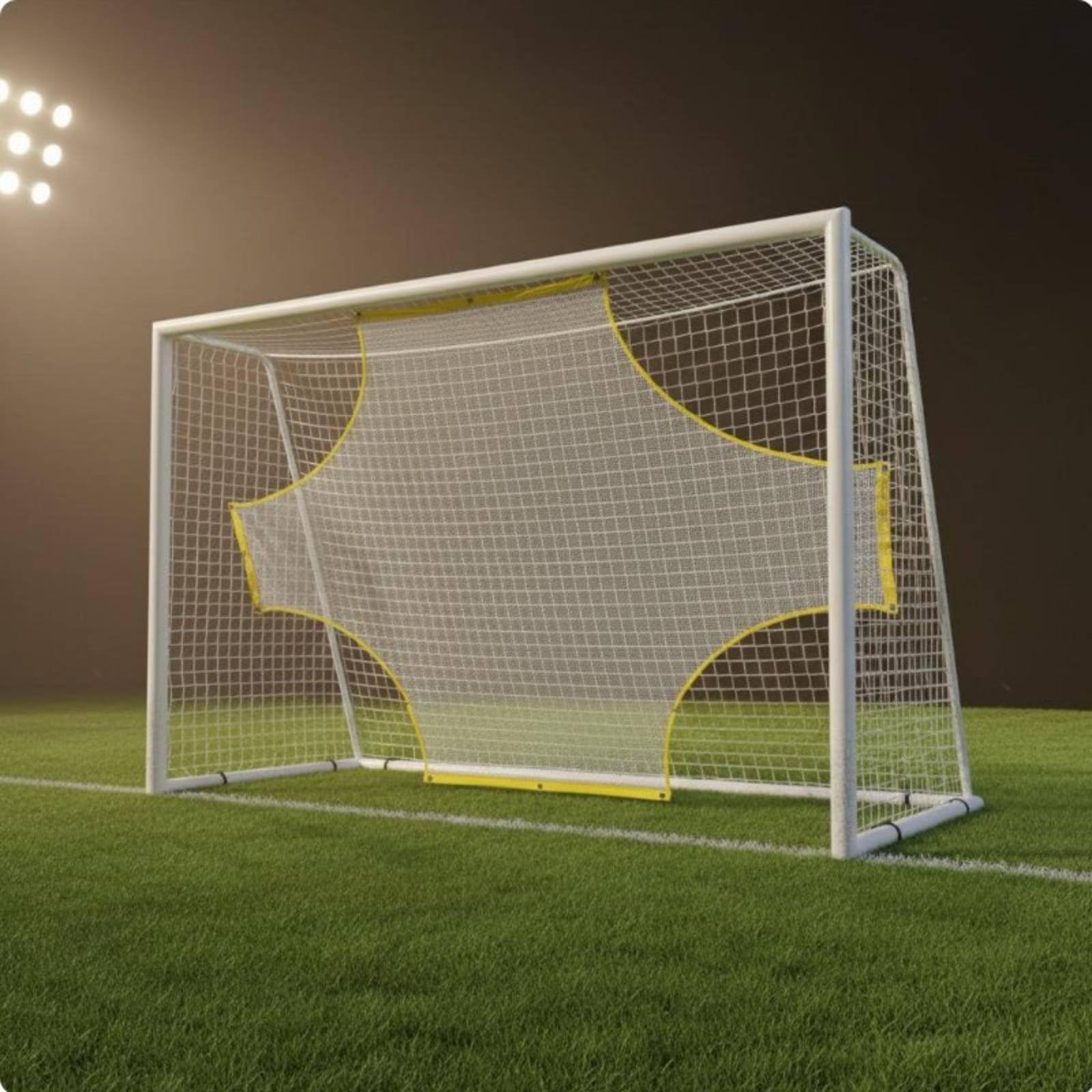Soccer Training Net Rete Bersaglio Porta Calcio Rete Allenamento Precisione Rete con Esercitare Zone Materiale Oxford E Maglia Pe Durevole Montaggio