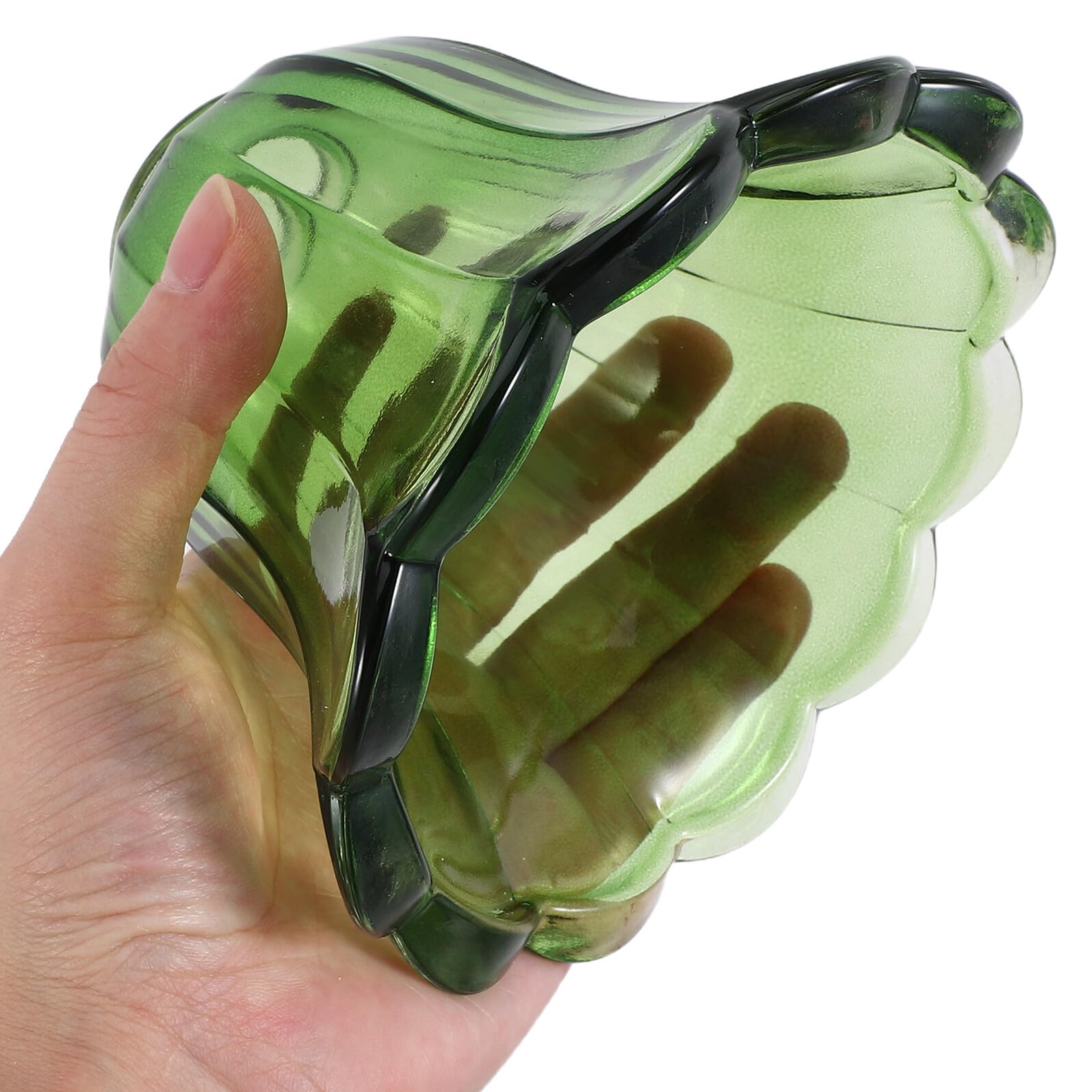 Abat-jour en Verre Vert 140x100 Mm, Petit Abat-jour Tulipe pour Lampe de Table Suspendre, Abat-jour Résistant Haute Température, Remplacement Abat-jour Décoratif pour Éclairage