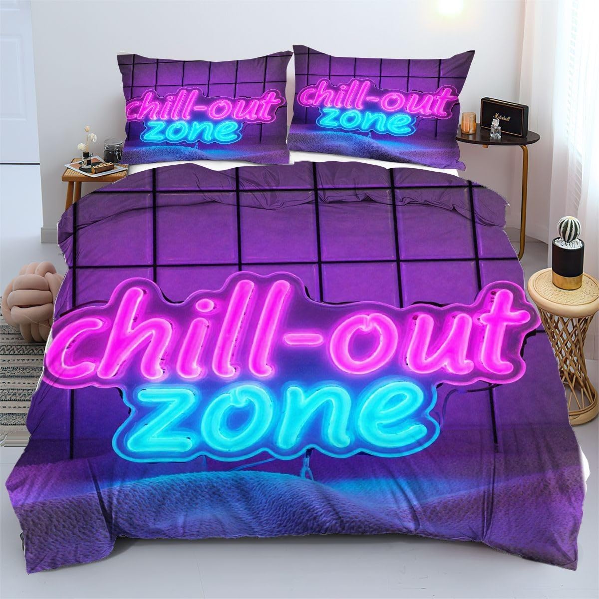 Linge de lit 140x200 anti-rides à fermeture cachée pour lit enfant et ado