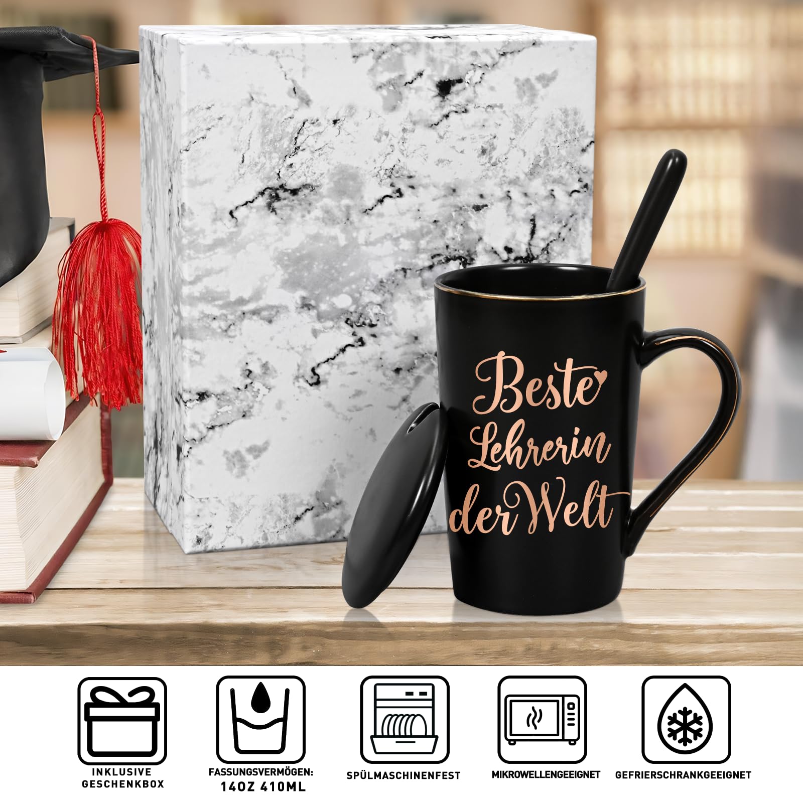 Diztoud Teacher Gift, Farewell Gift, Teacher Gift, Christmas, Best Teacher in the World, Coffee Mug - Image 4