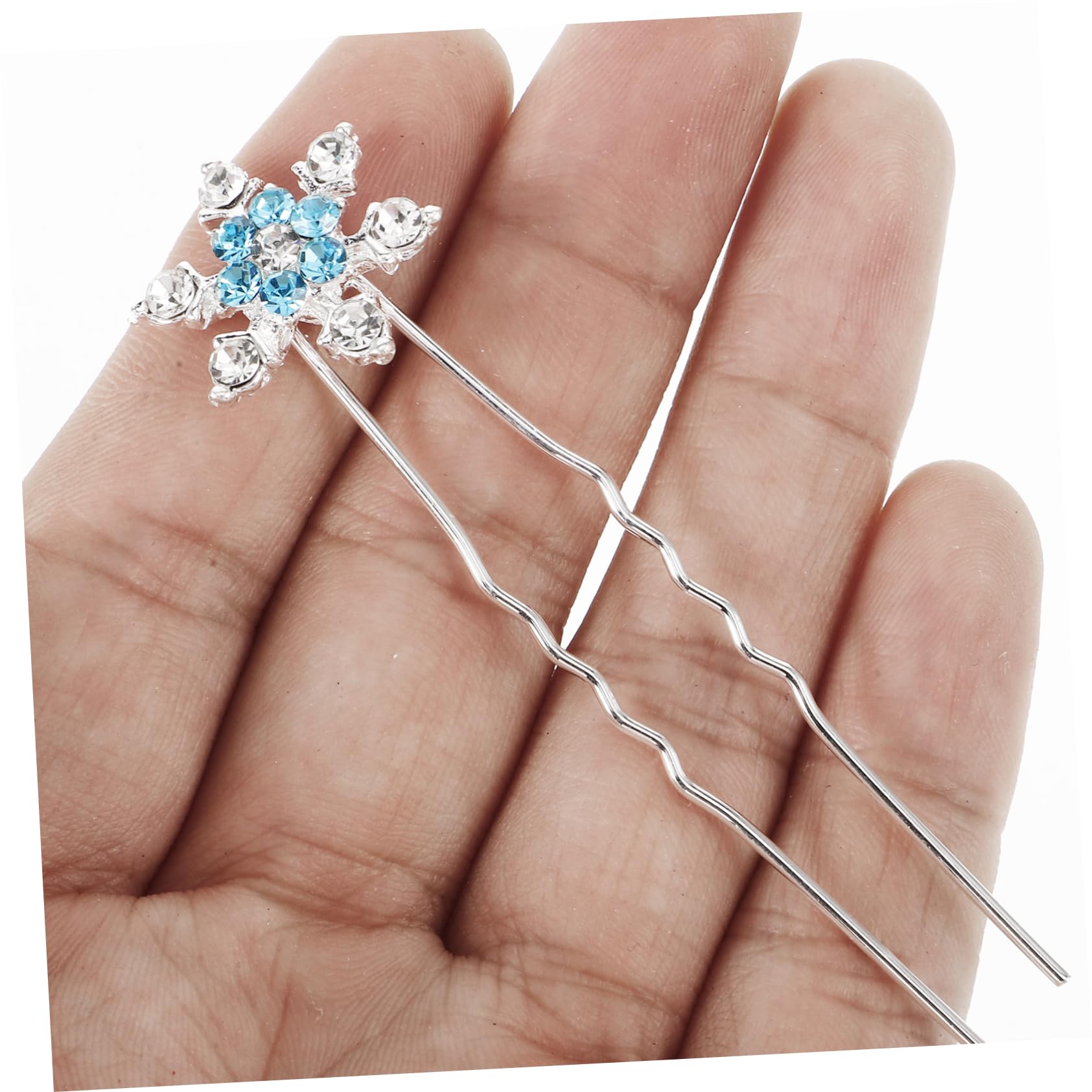 FRCOLOR 36pezzi Fermagli Forma Di Fiocco Di Accessori Per Eleganti e Alla Moda Per Donne e Spose Blu