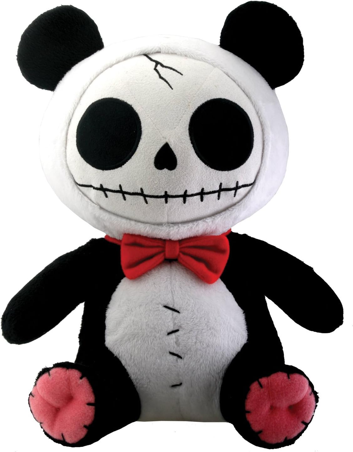 SUMMIT COLLECTION Furrybones Panda Bear Pandie Wearing Red Bow Tie Plush Doll