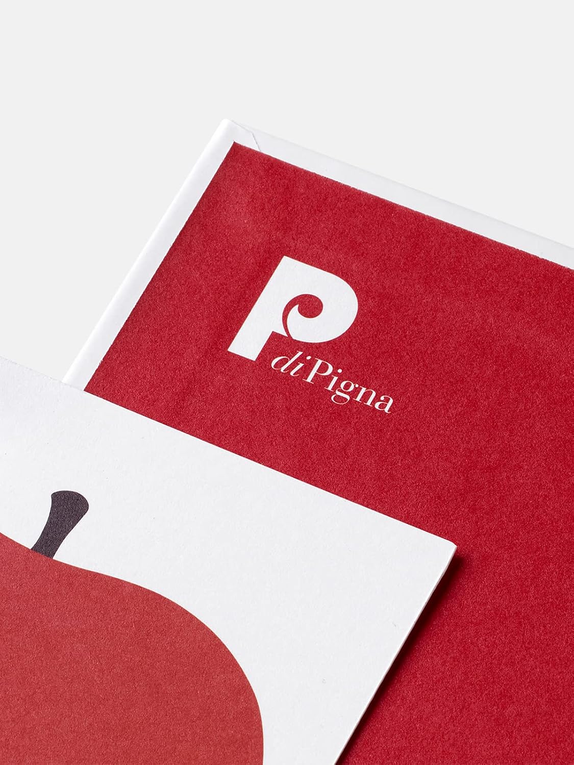 PdiPigna - ENZO MARI Collection - Notebook white, unlined A5, semi-hard cover, Danish Uno, La Mela, Apple, BI, bianco - Image 4