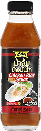 Lobo Salsa de arroz con pollo Hainan al estilo tailandés (Khao Mun Gai)