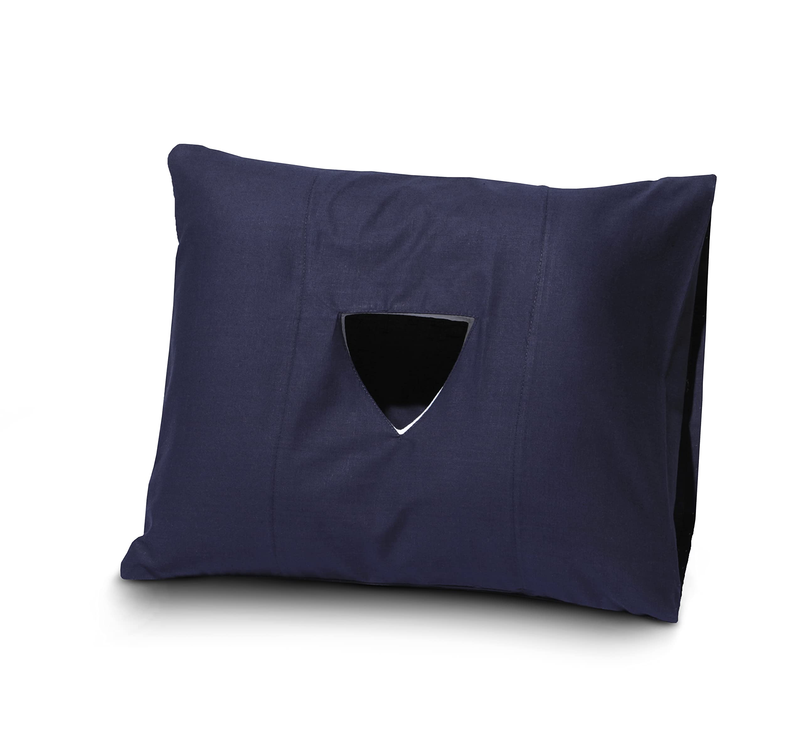 A ATH COLLECTION Ear Hole Pillow Cover Only (18 x 14 inch) Cover Only (18 x 14 inch, Navy)