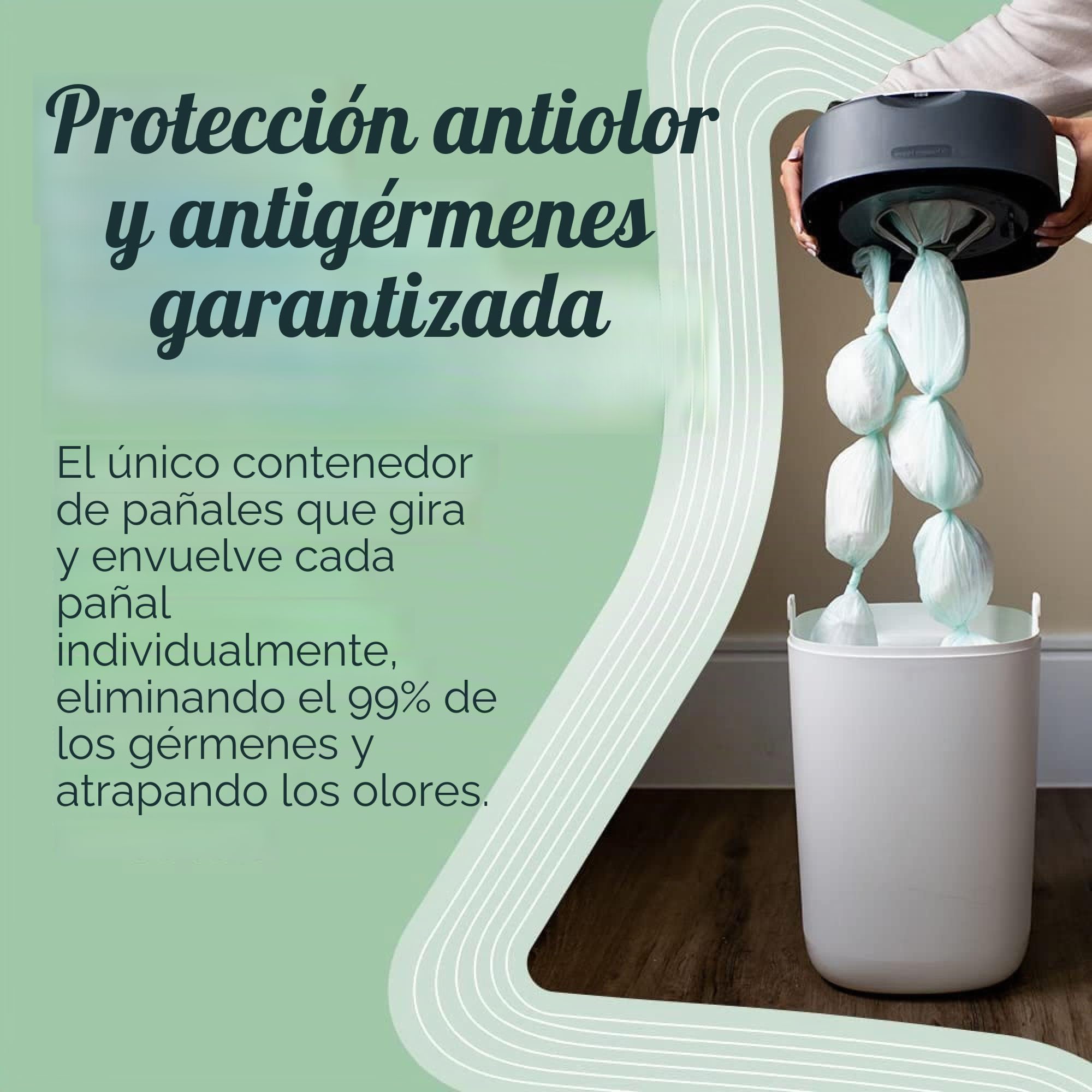 Tommee Tippee Recambios Para Contenedor Para Pañales Avanzado Twist and Click, Paquete de 12 (Solo compatibles con los contenedores Sangenic TEC y Twist and Click)