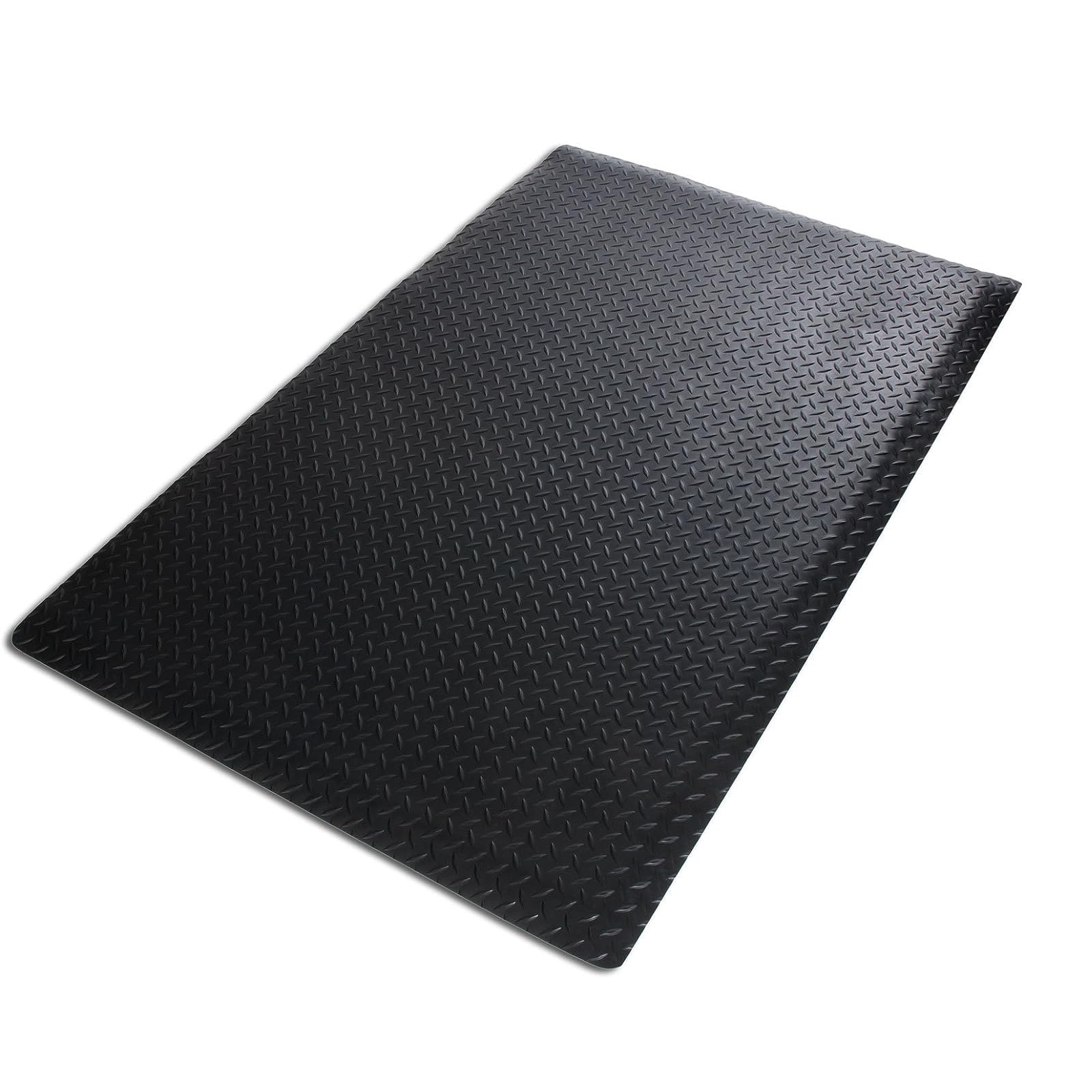 OWOHYG Industrial Anti-Fatigue Floor Mats,Welded Safe Static Non-Slip Floor Carpet,0.8In Thick Foot Pad,Comfort Step For Home Workshop.Blue-60x90x2cm/24x35x0.8in
