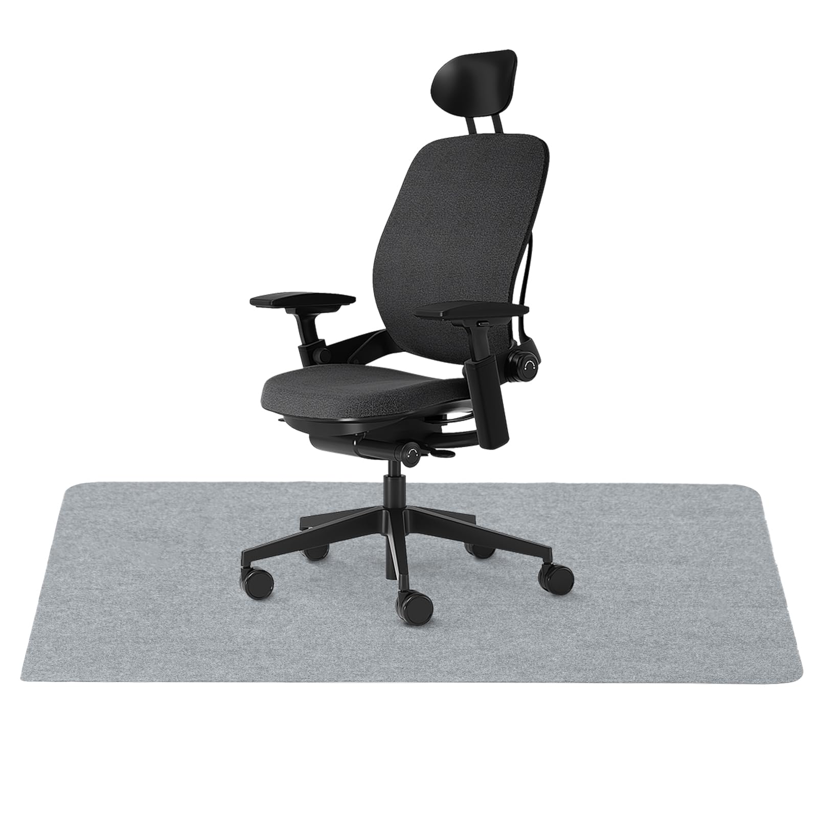 Office Chair Mat Floor Protector Mat Non Slip Office Rug Computer Gaming Chair Mats for Home Offic Hard Floor (Light Grey)