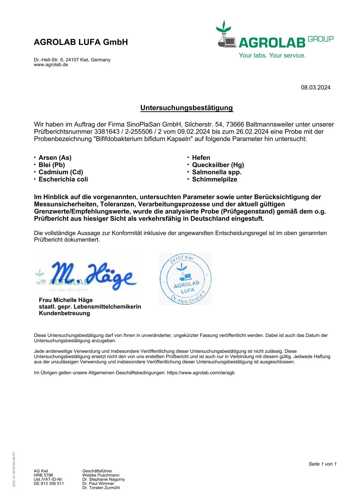 Bifidobacterium Bifidum, 90 vegane Kapseln, 5 Milliarden KBE pro Kapsel, OHNE Magnesiumstearat