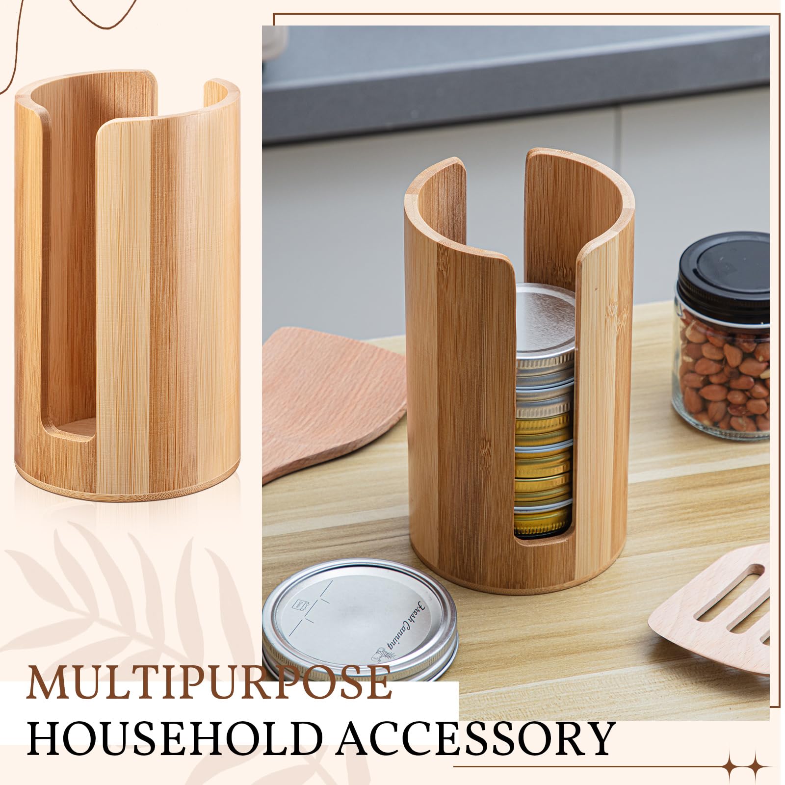 Wanmu Lot De 2 Organiseurs De Couvercles De Bocaux Mason