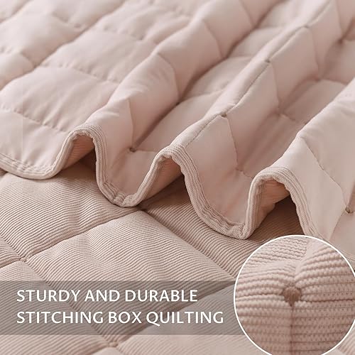 Miniatura 9 de KASENTEX - Juego de sobrecama de edredrón, lavable en lavarropas, ultra suave, ligero, lavado a piedra, costuras detalladas, hipoalergénico, color