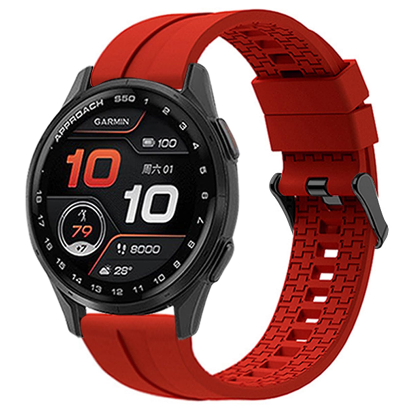 Sport Silicone Watch Band Compatible with Garmin Approach