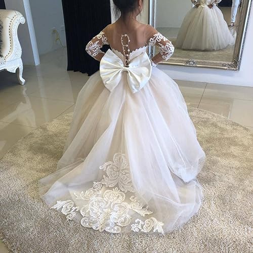 Miniatura 2 de Pageant Flower Lace Dress Pageant Kids Wedding Holiday Party Dresses Birthday Dress