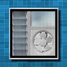 Lifekrafts Mosquito Net for Exhaust Fan & Small Windows - 55x55 cm Washable Fiberglass Mesh, Insect & Dust Protection for Kitchen & Bathroom (120 GSM, Black)