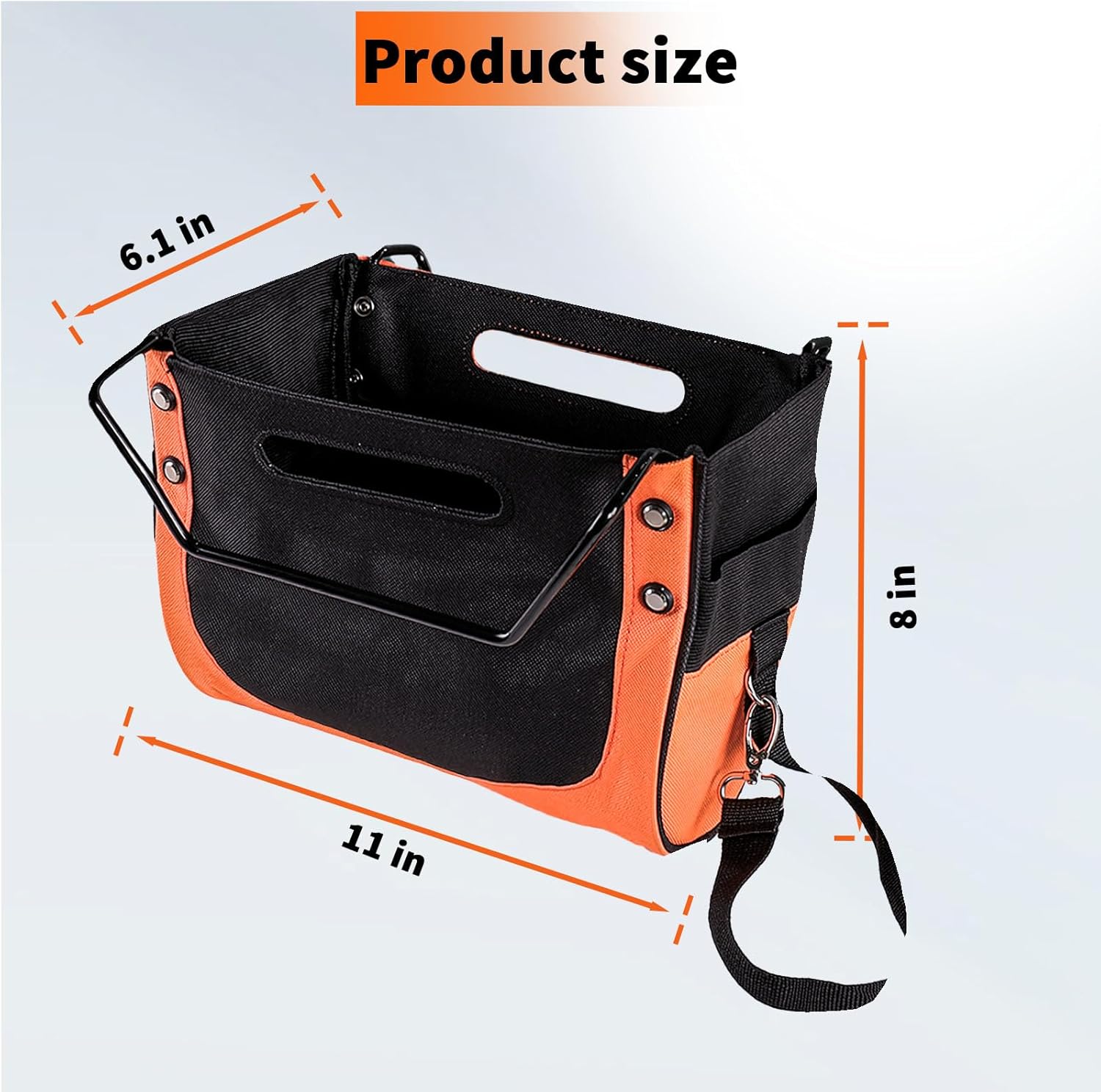 Ladder Cargo Hold Tool Pouch, Upgrade Ladder Storage Bag Featuring Elastic Storage for Secure Tool and Gear Organization