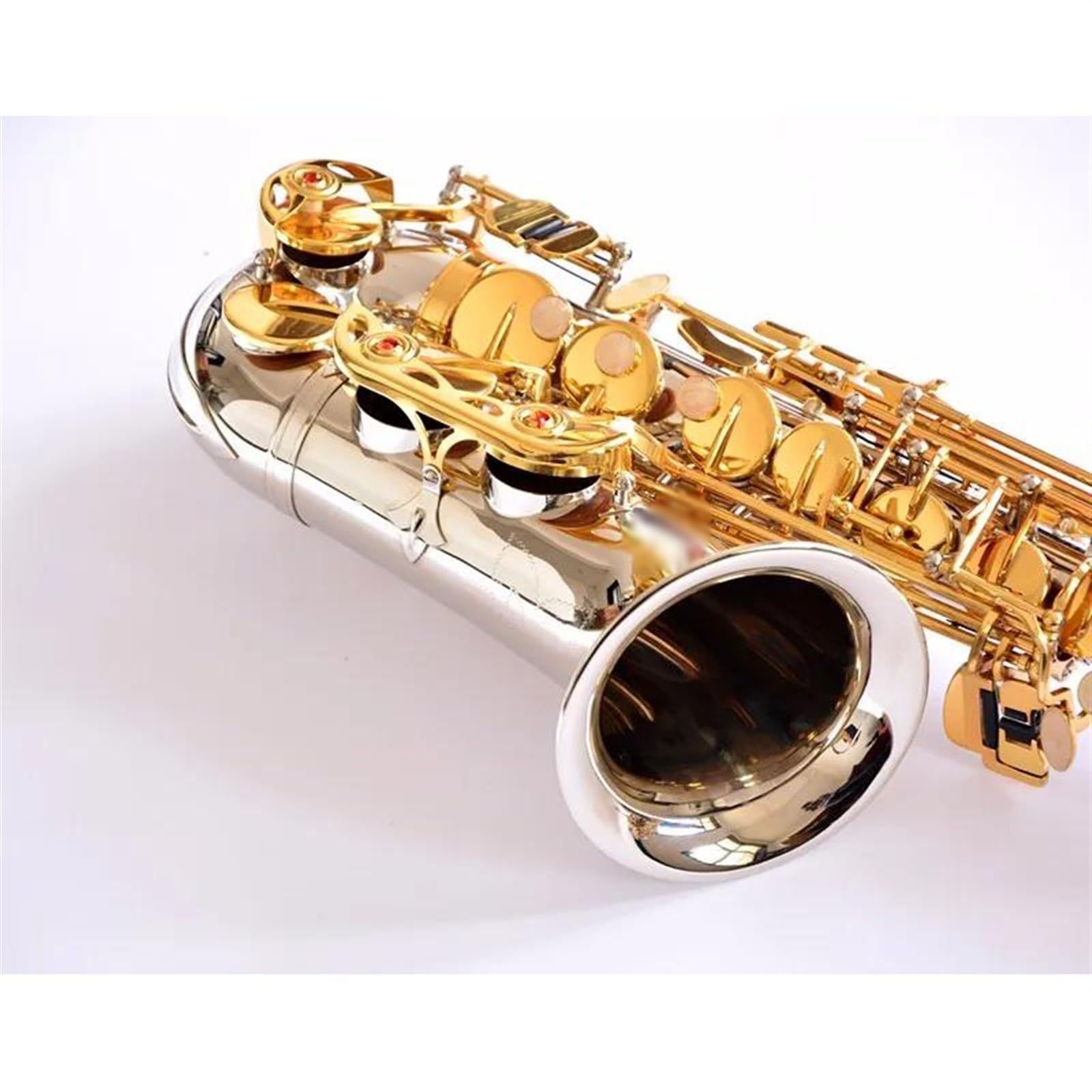 Saksofon Saksofon Altowy Nikiel Srebrny Saksofon Altowy Eb Tune Saksofon Mosiężny Instrument Muzyczny Złoty Lakier Na Klucze Z Etui