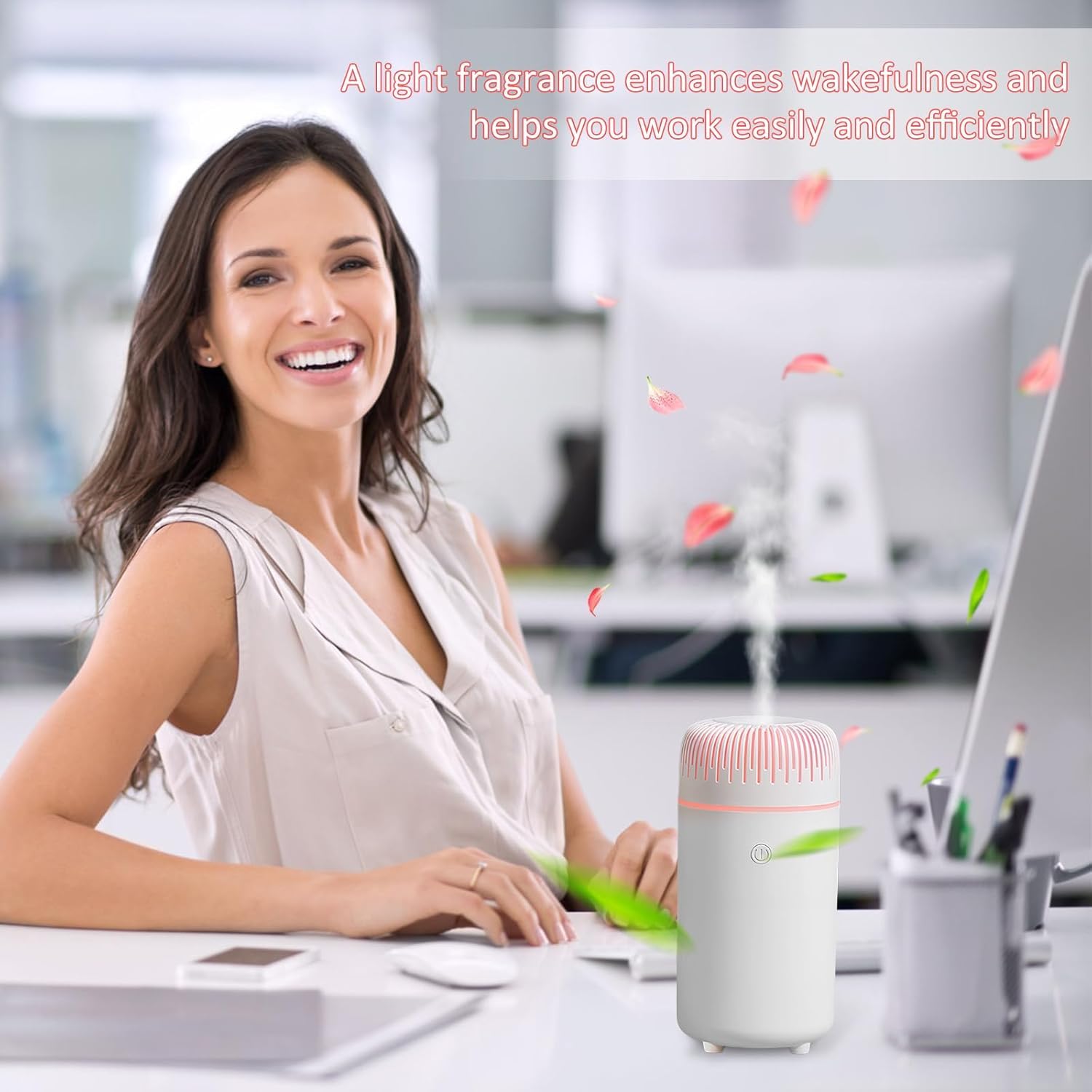 Car Diffuser Humidifier,USB Mini Portable Cold Fog Car Air Purifier Home Office Bedroom (Black)