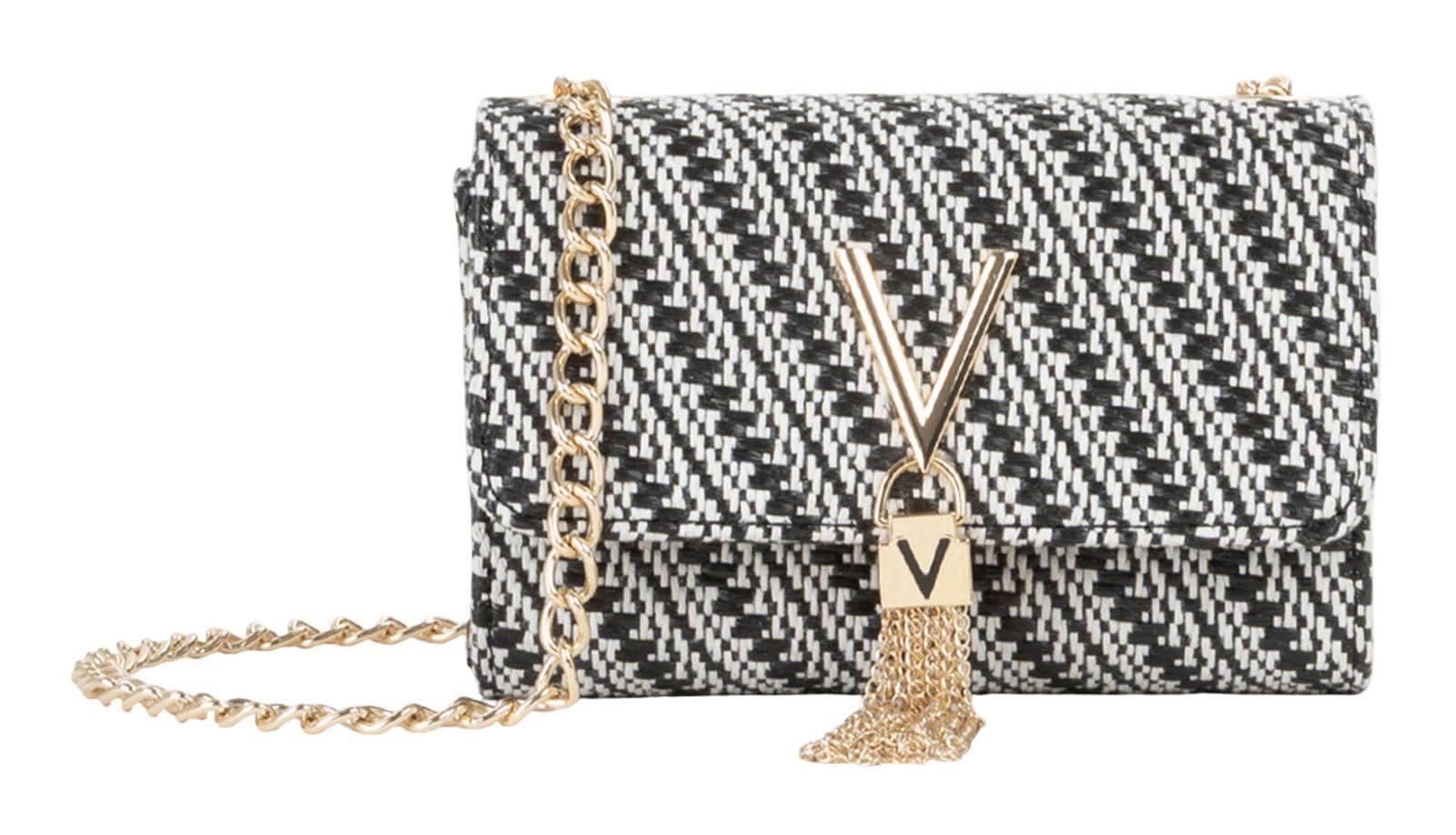 Valentino Women's Black Fold Over Divina Bag, Sports Direct